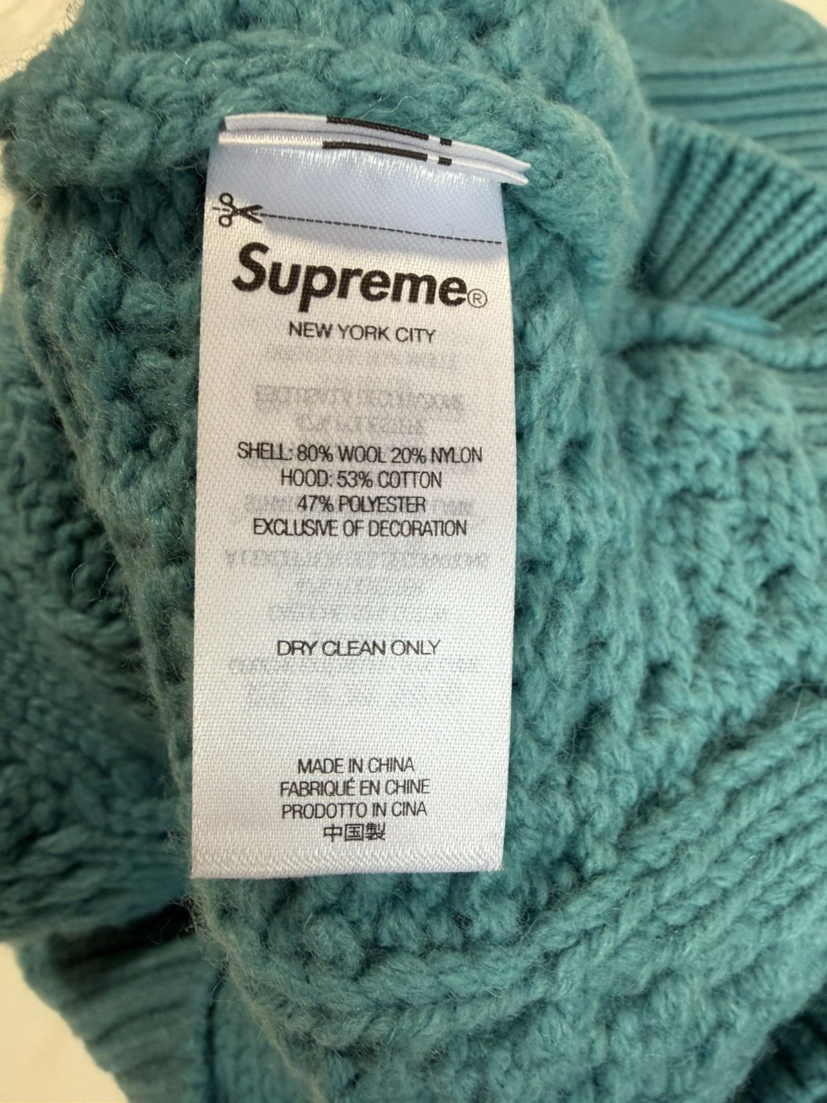 Supreme Supreme cable hooded sweatshirt Size US M / EU 48-50 / 2 - 4 Thumbnail