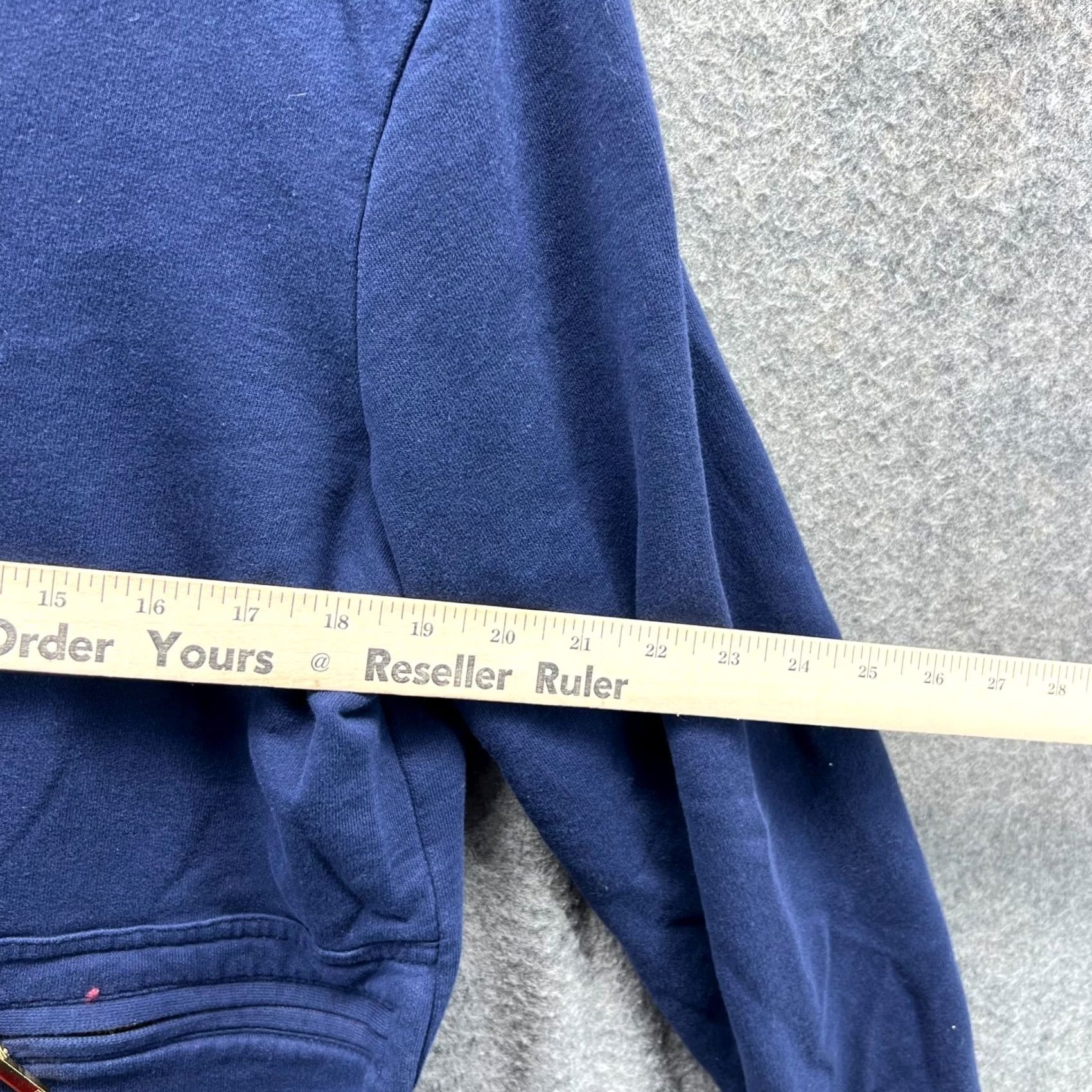 Ralph Lauren VINTAGE Lauren Ralph Hoodie Womens XL Blue Jacket Full Zip Utility Sweater LRL Size XL / US 12-14 / IT 48-50 - 6 Thumbnail