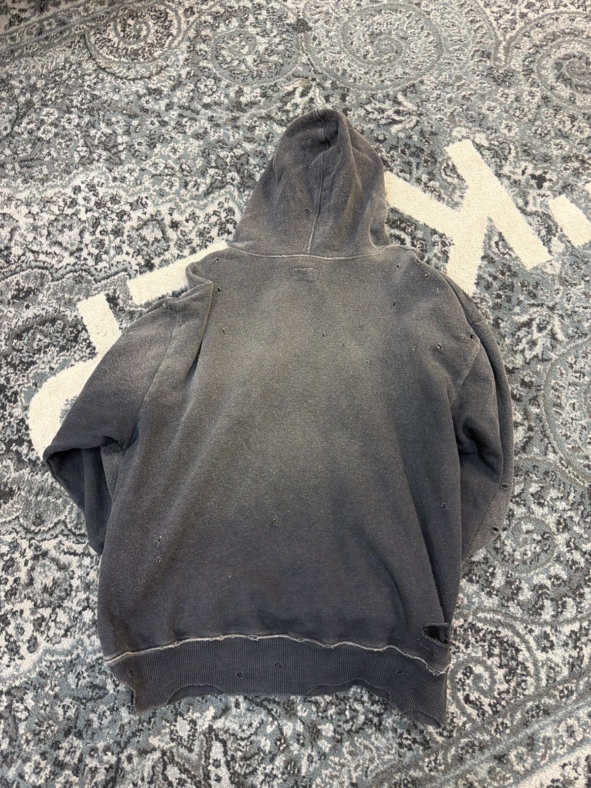 Kapital Kapital jewel studded hooded sweatshirt aged black grey Size US M / EU 48-50 / 2 - 2 Thumbnail