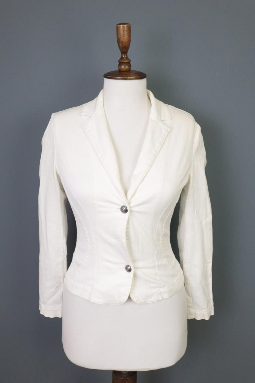 Versace Versace Jeans Couture White Two Blazer Jacket Size 26 / 40 Size 4XL / US 24-26 - 1 Thumbnail