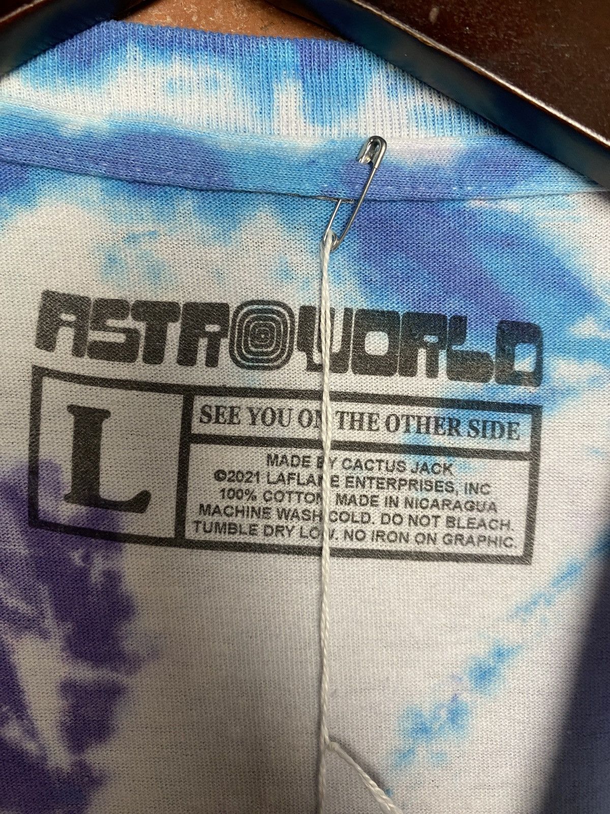 Travis Scott Travis Scott Tye Dye Astroworld Tshirt Size US L / EU 52-54 / 3 - 2 Thumbnail