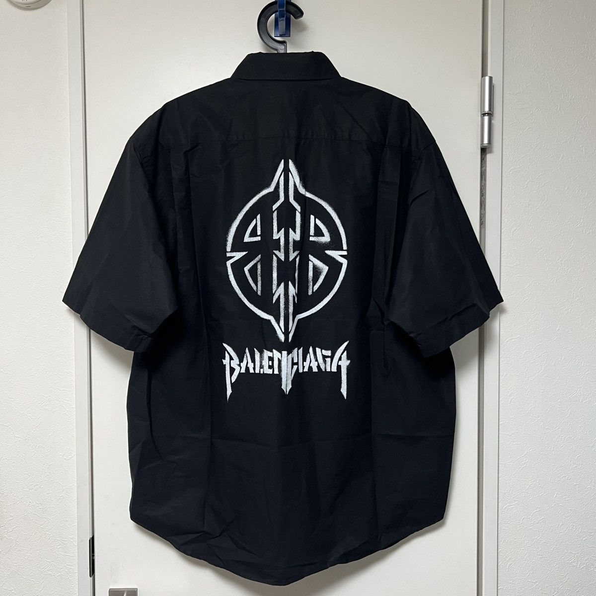 Balenciaga Balenciaga Metal BB Stencil Shirt Size US M / EU 48-50 / 2 - 2 Thumbnail