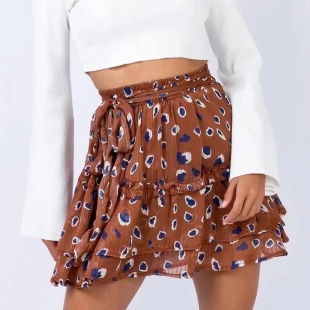 Designer Princess Polly l Worton Mini Ruffle Skirt Size 4 Size 27" / US 4 / IT 40 - 1 Thumbnail