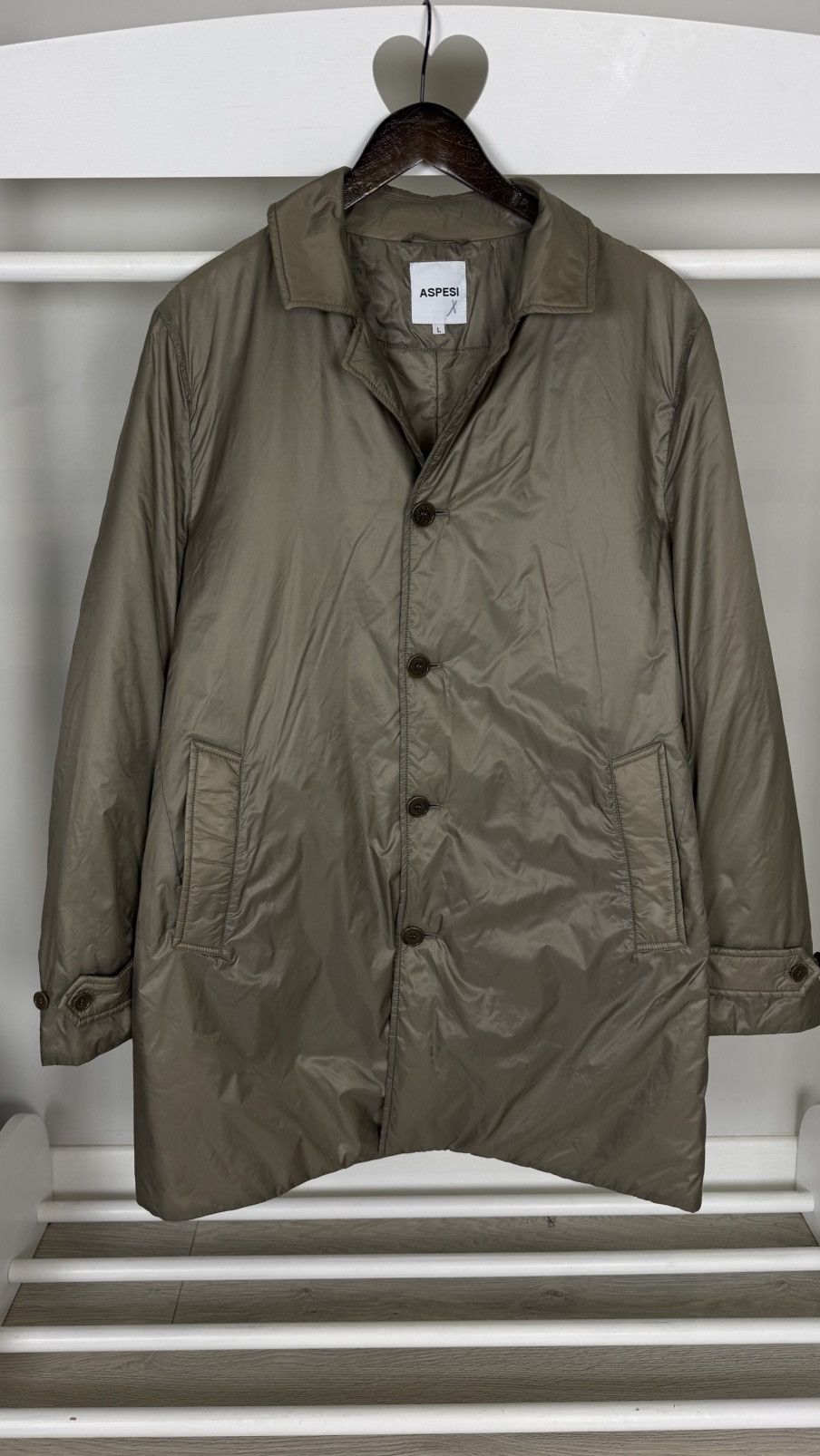 Aspesi Apesi Thermore Trench Coat Size US L / EU 52-54 / 3 - 1 Thumbnail