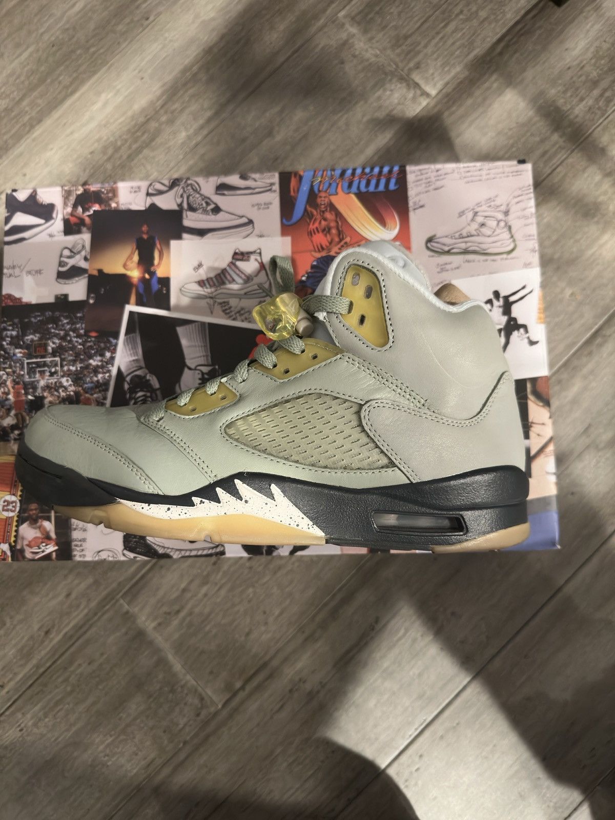 Jordan Brand × Nike Jade Green Air Jordan 5 Size US 8.5 / EU 41-42 - 11 Thumbnail
