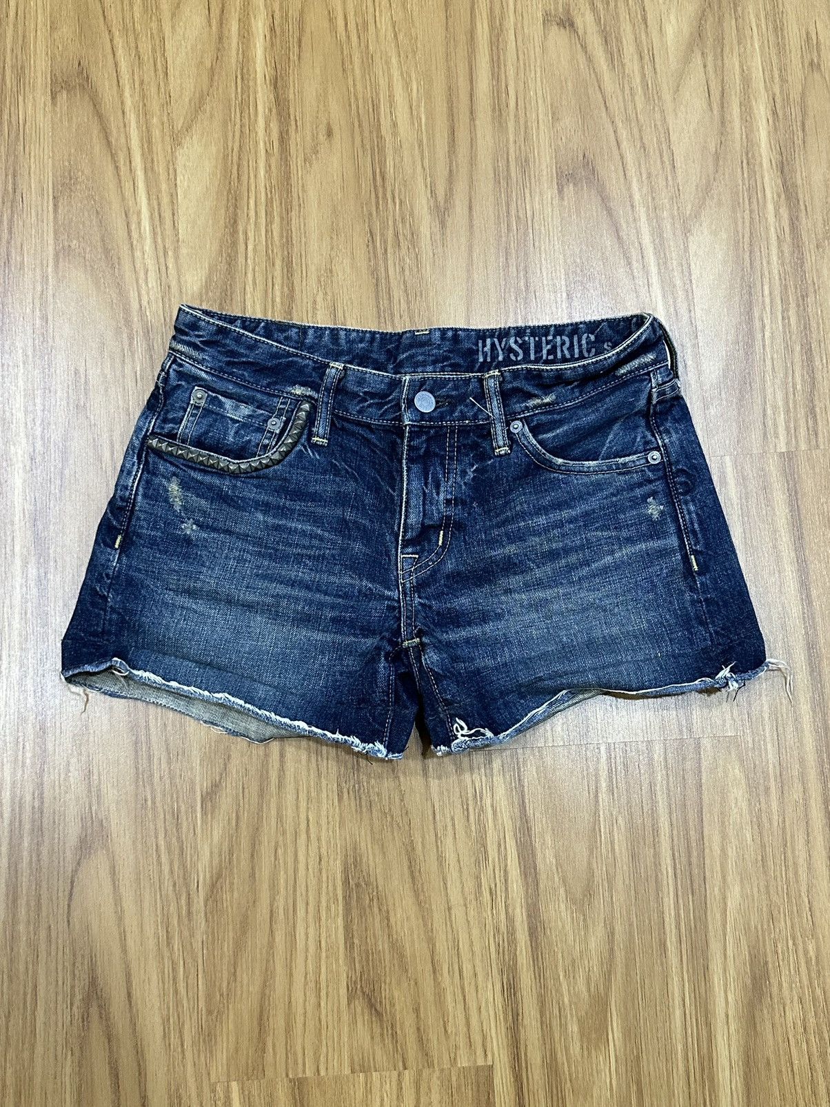 Hysteric Glamour Hysteric Glamour Studded Low Rise Denim Short Size 28" / US 6 / IT 42 - 2 Thumbnail