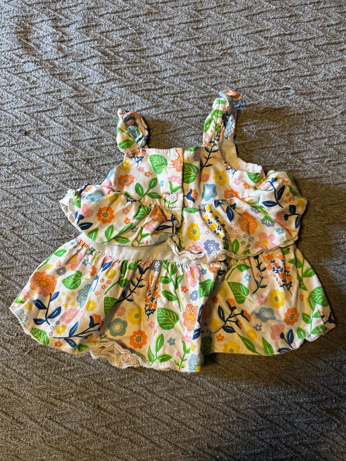 Designer 2T Girl Floral Ruffle Top Size XXS / US 00 / IT 34 - 2 Thumbnail