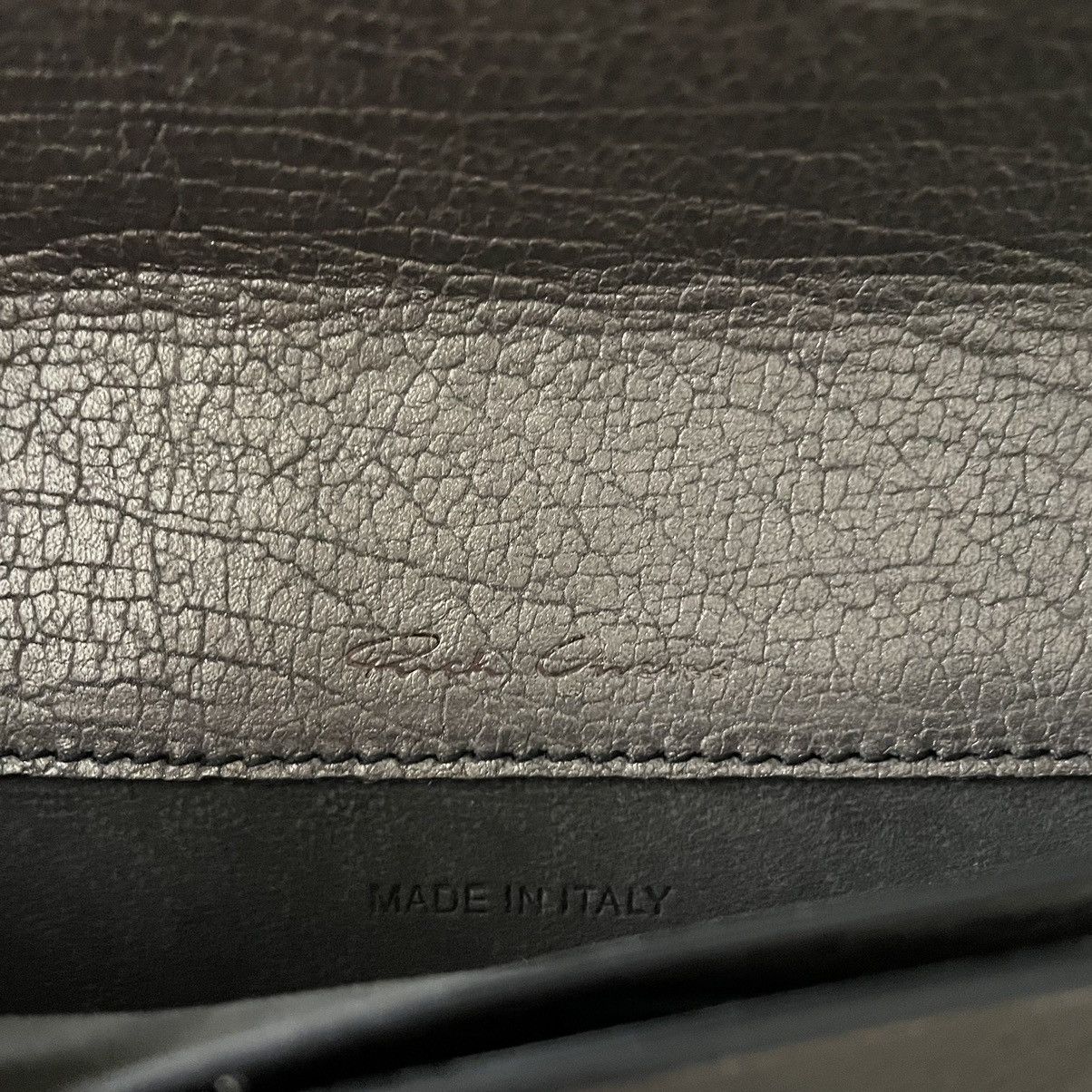 Rick Owens ★ Rick Owens, Cracked Leather Snake Chain Purse Bag Size ONE SIZE - 5 Thumbnail