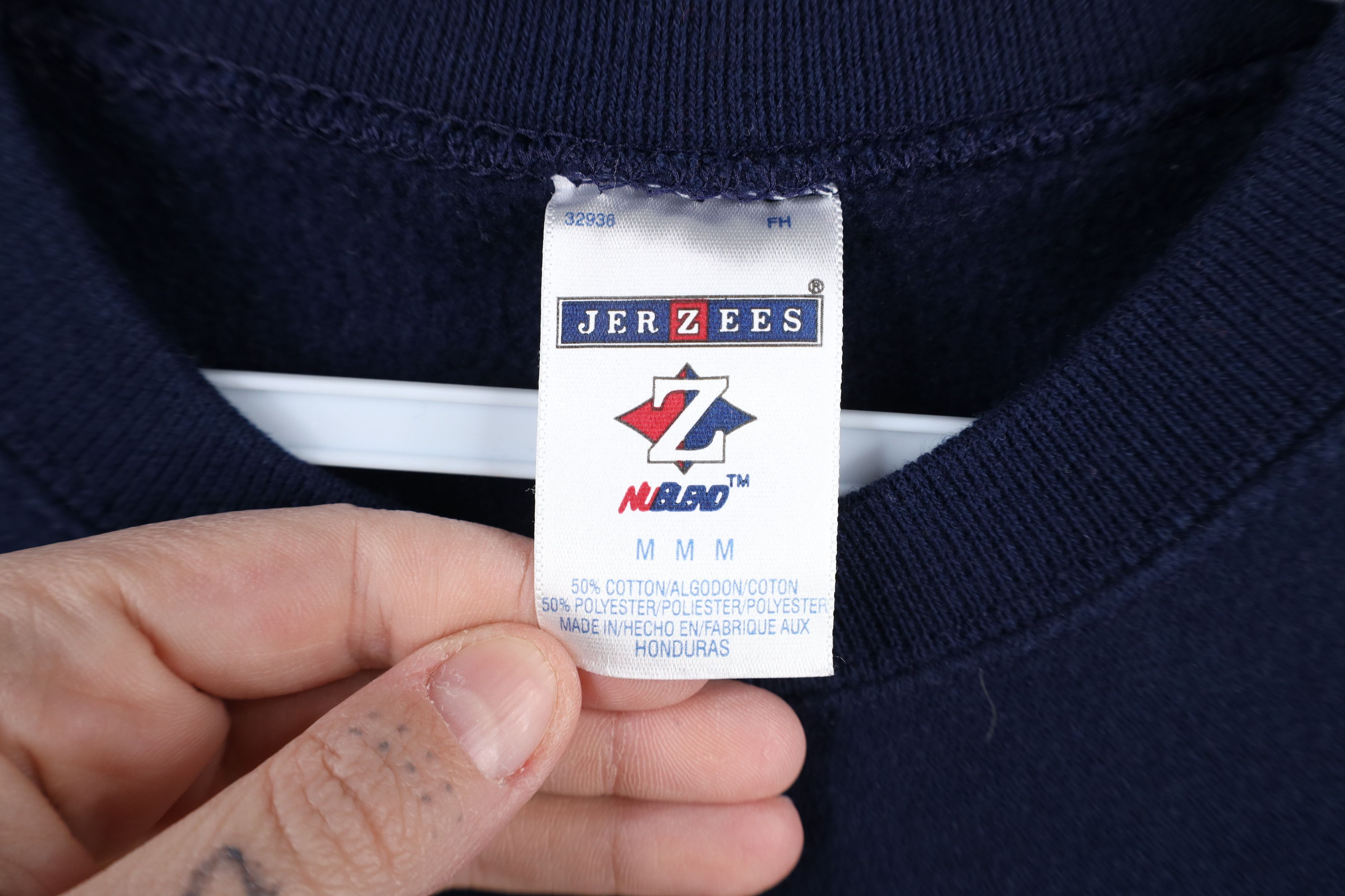 Vintage Vintage 90s Streetwear Cropped USA Flag Sweatshirt Blue Size M / US 6-8 / IT 42-44 - 11 Thumbnail