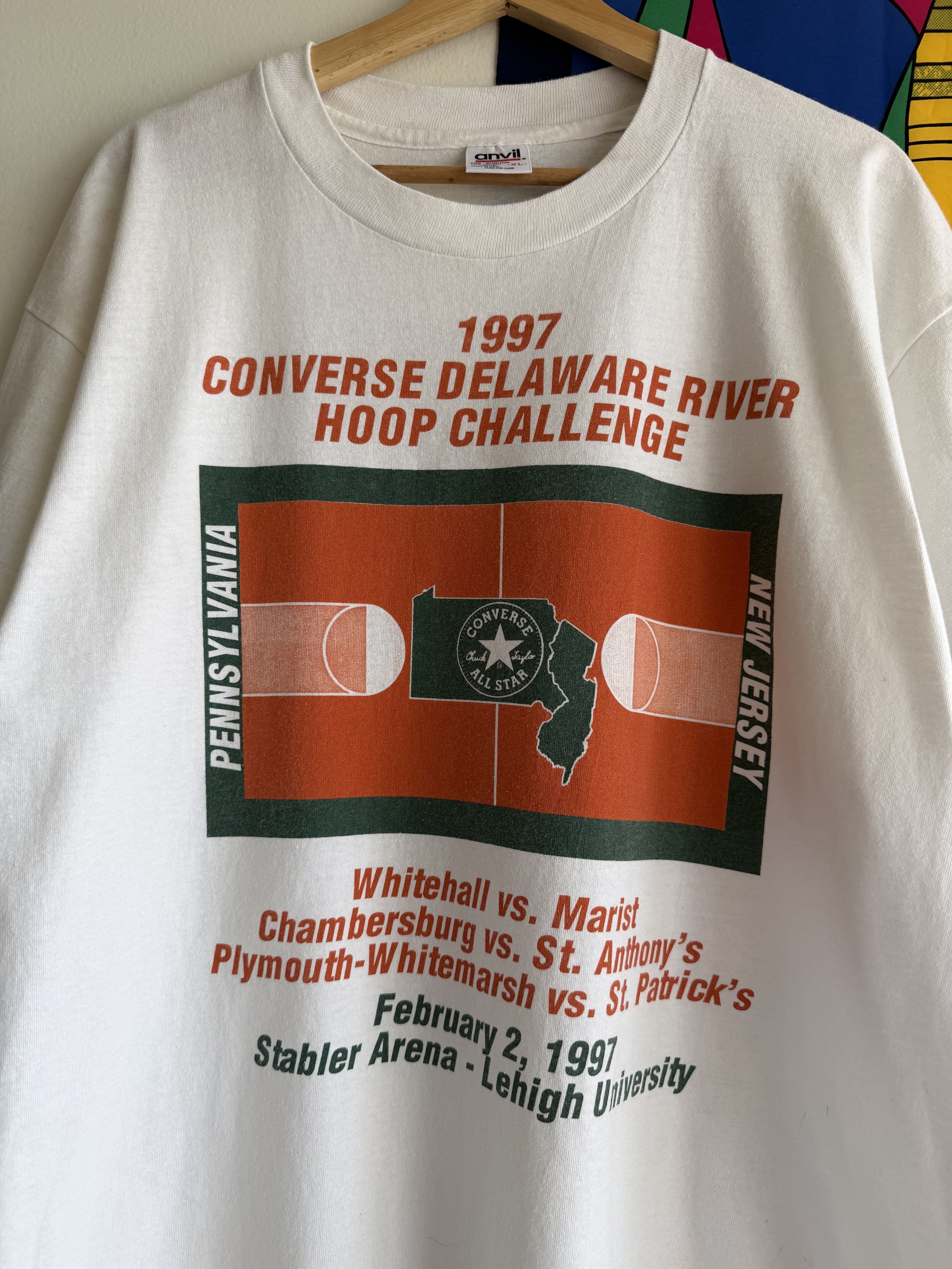 Converse Vintage 1997 Converse All Star Hoop Challenge Tee Size US XL / EU 56 / 4 - 2 Thumbnail