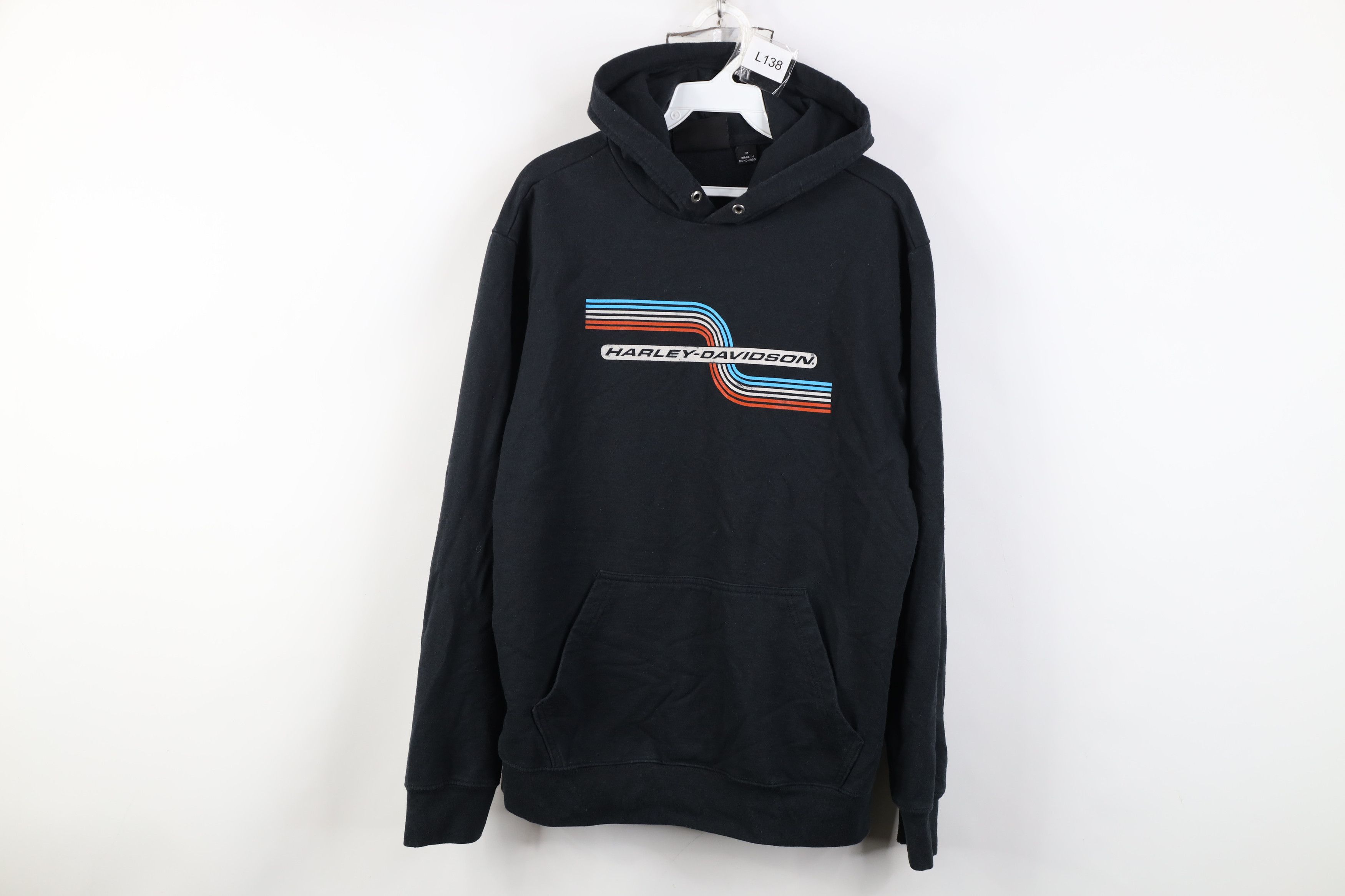 Harley Davidson Vintage Y2K Harley Davidson Spell Out Racing Stripes Hoodie Size US M / EU 48-50 / 2 - 1 Thumbnail