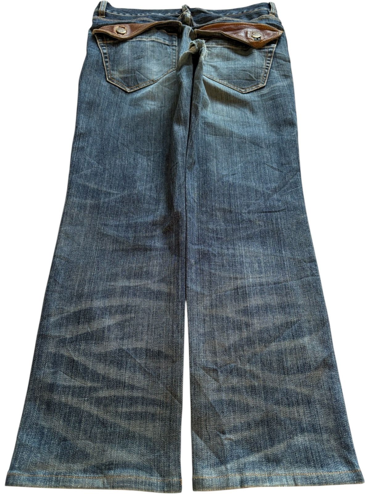 Designer × Japanese Brand Vintage Monsieur Nicole Tactical Mud Wash Distress Rip Jean Size US 31 - 2 Thumbnail