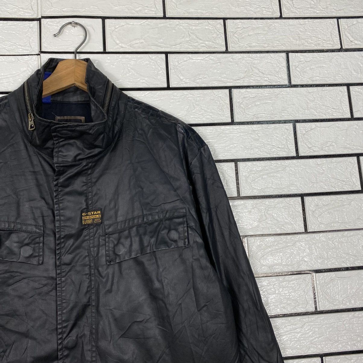Japanese Brand Biker Punk Jacket Soft Leather G Star Raw Parachute Size US XL / EU 56 / 4 - 7 Thumbnail