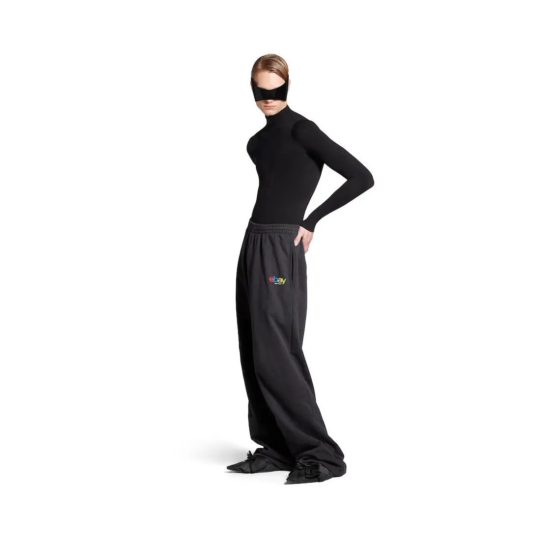 Balenciaga × eBay o1in1g0126 Ebay Baggy Sweatpants & Joggers in Black Size US 28 / EU 44 - 2 Thumbnail