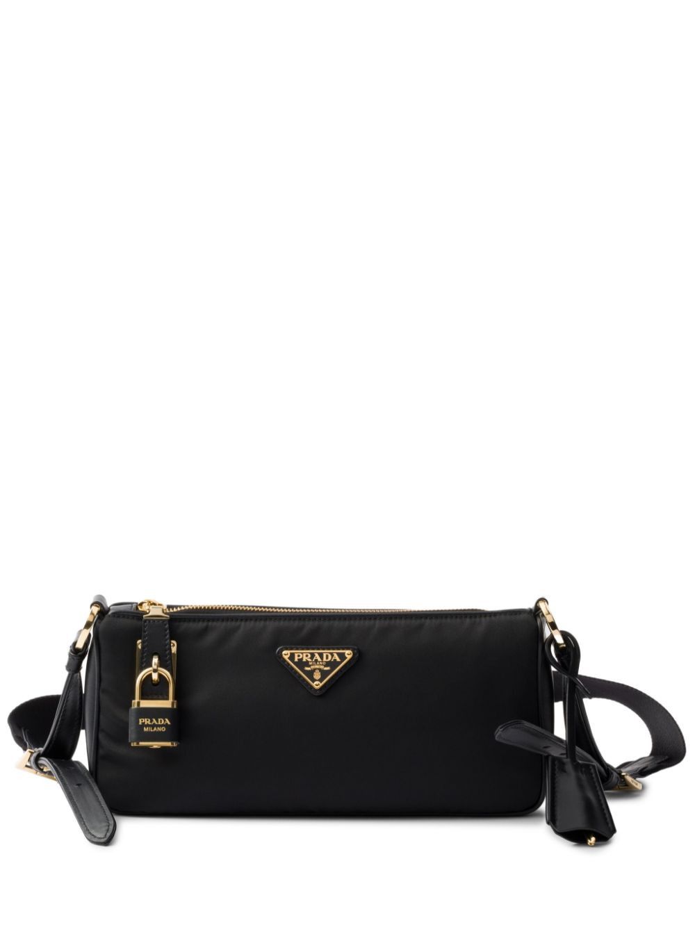 Prada RE-NYLON AND LEATHER SHOULDER BAG Size ONE SIZE - 1 Thumbnail