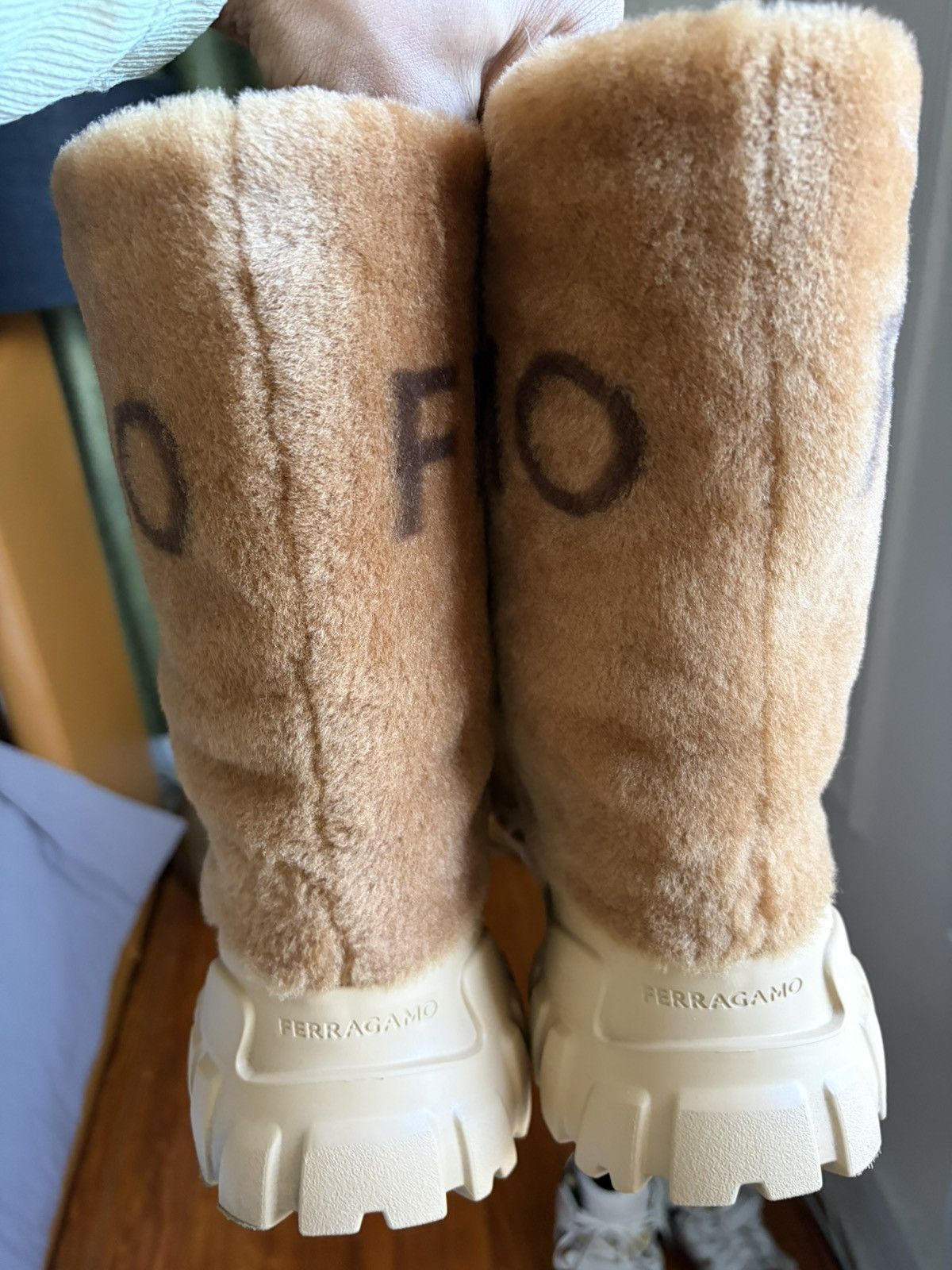 Salvatore Ferragamo Ferragamo Fur Ski Boot. Size US 10 / EU 43 - 4 Thumbnail