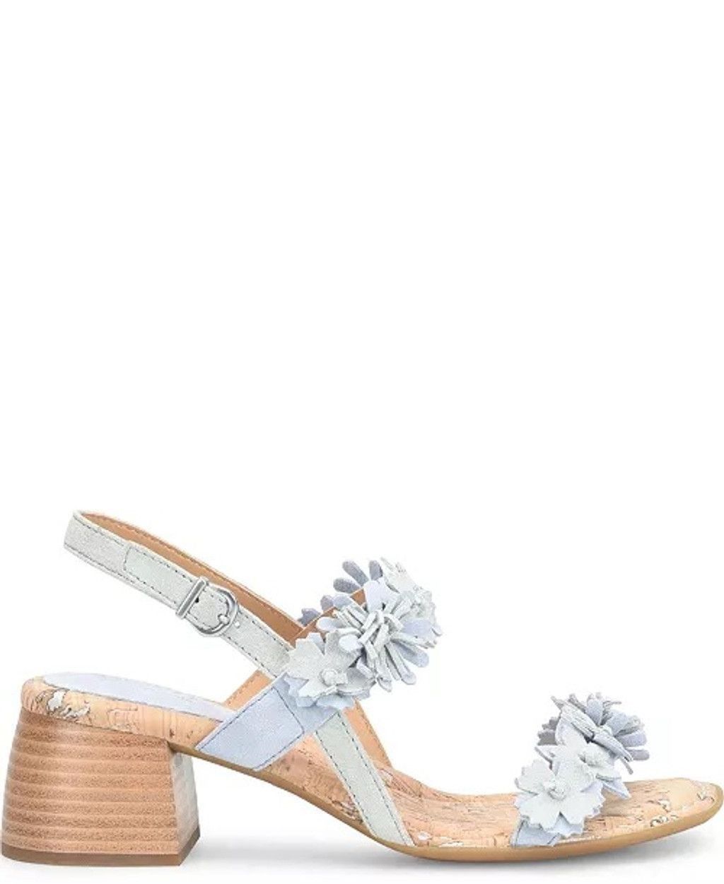 Born Born Women's Light Blue Floral Sandals Size 8 Size US 8 / IT 38 - 2 Thumbnail