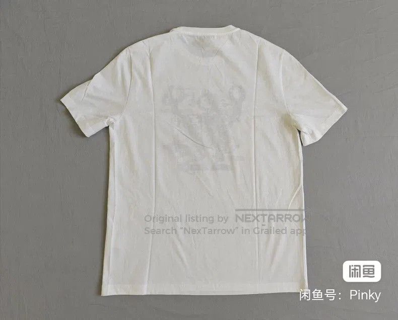 Hermes Hermes Men's Robot Short Sleeve T-Shirt, White, Pure Cotto Size US M / EU 48-50 / 2 - 7 Thumbnail