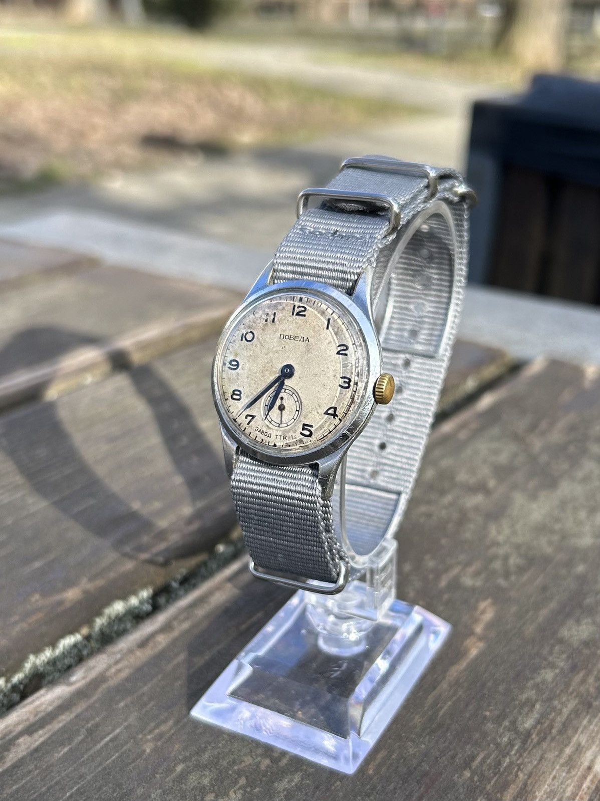 Vintage Vintage Pobeda Watch USSR Soviet Mechanical Authentic 1950s Size ONE SIZE - 10 Thumbnail