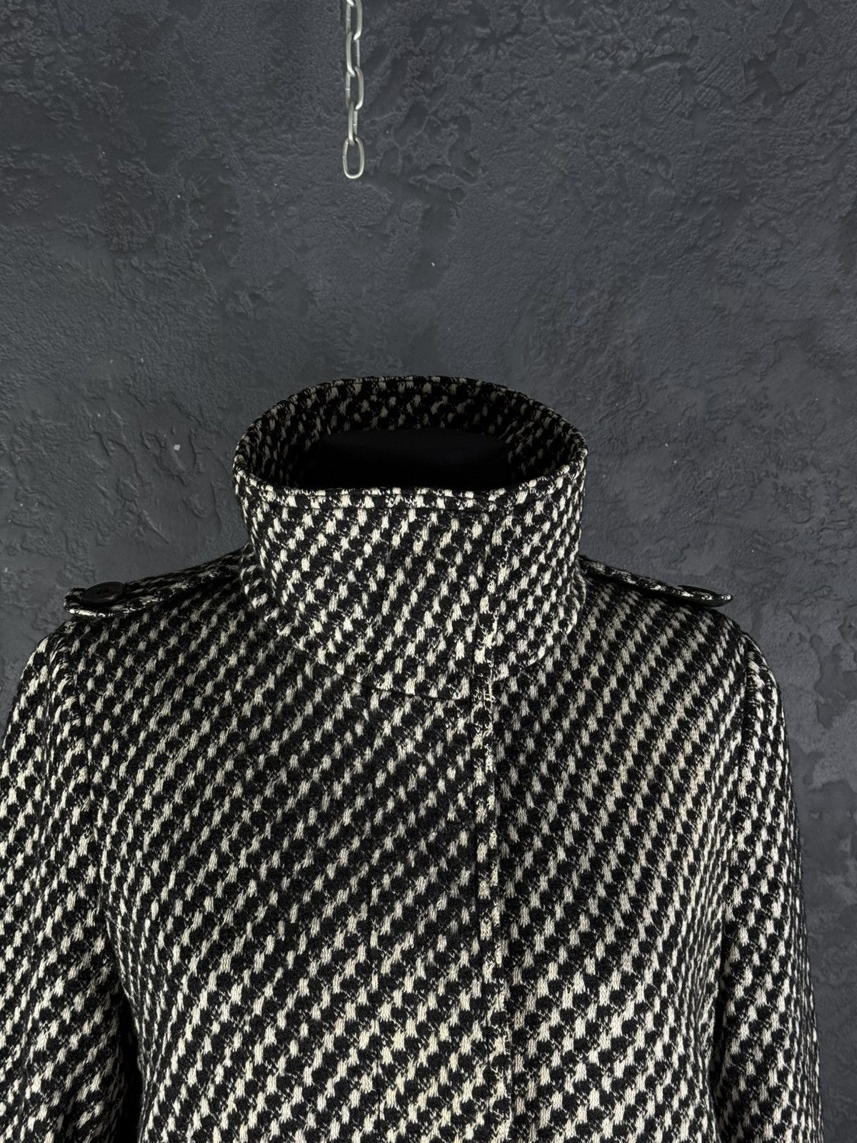 Burberry Prorsum Burberry Prorsum Women’s Wool Coat Houndstooth Size M / US 6-8 / IT 42-44 - 9 Thumbnail