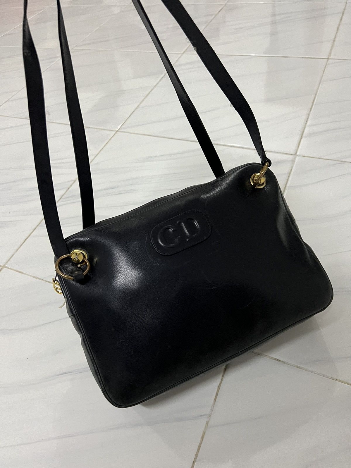 Christian Dior Monsieur VINTAGE CHRISTIAN DIOR LEATHER SHOULDER BAG MODELE EXCLUSIVE Size ONE SIZE - 12 Thumbnail