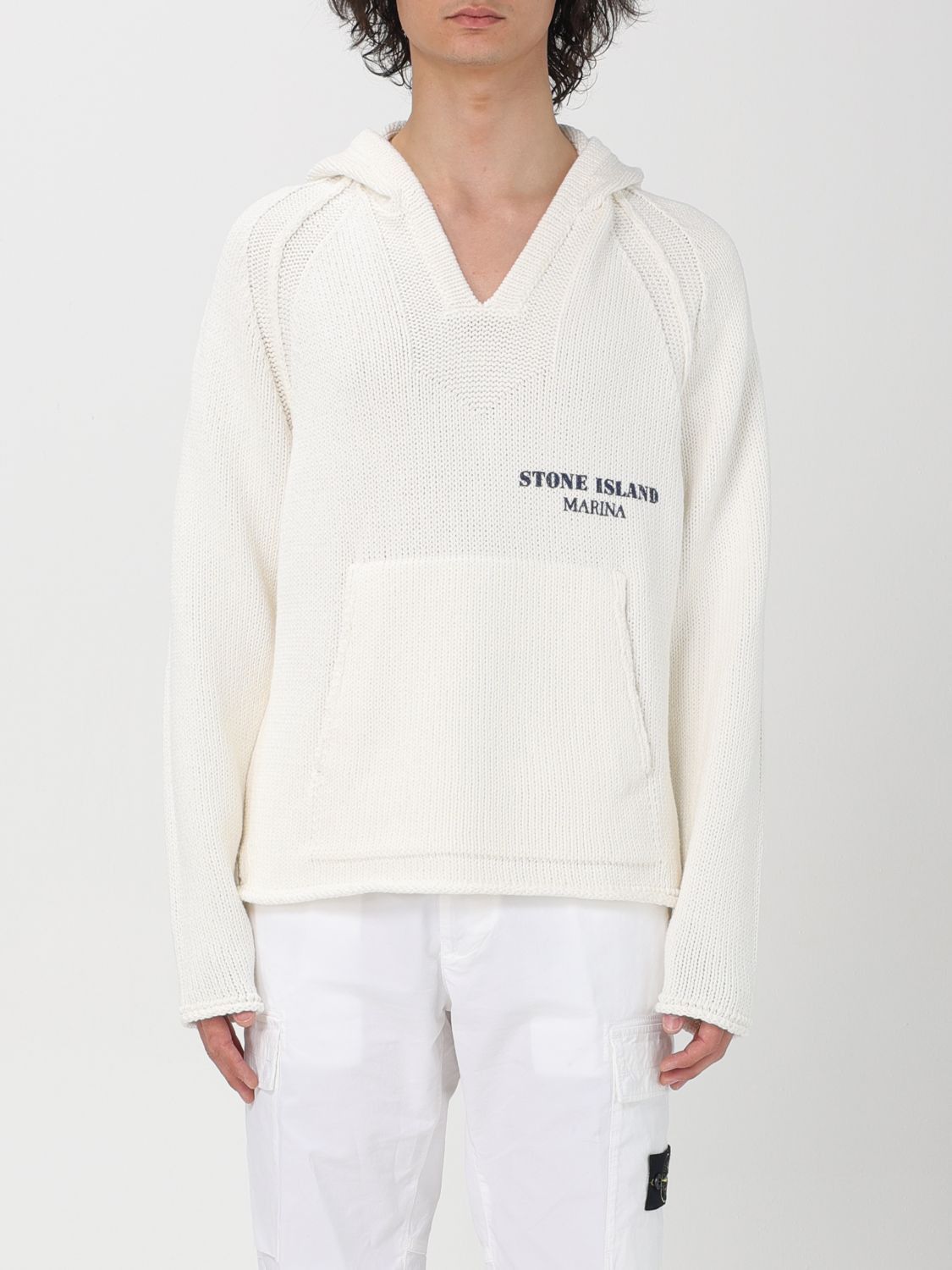 image of Stone Island Sweater Men White (Size Small)