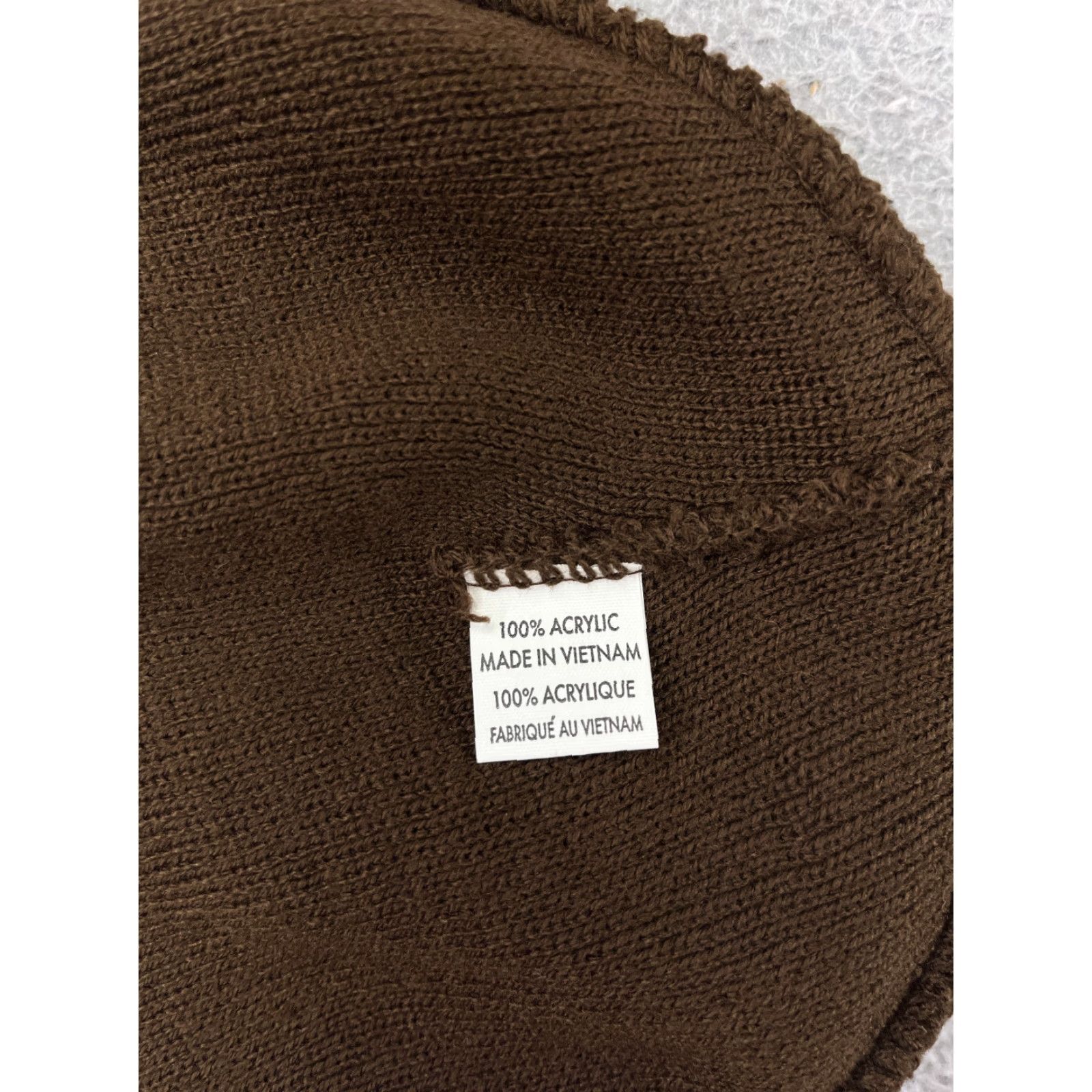 Vintage PromoHeadwear Beanie One Size Adult Brown Knit 100% Acrylic Outdoors Ski Hat/Cap Mens Womens Size ONE SIZE - 6 Thumbnail