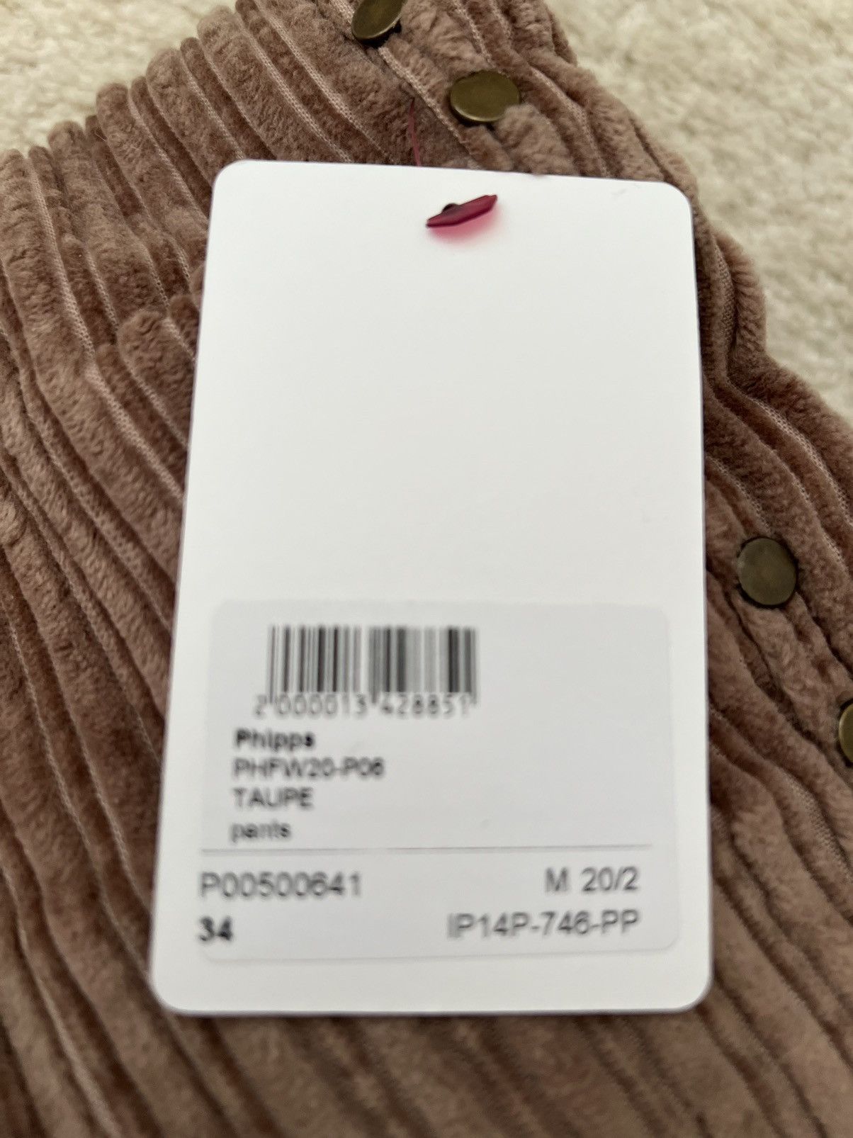 Phipps Phipps Wide Whale Corduroy Studded Size US 34 / EU 50 - 7 Thumbnail