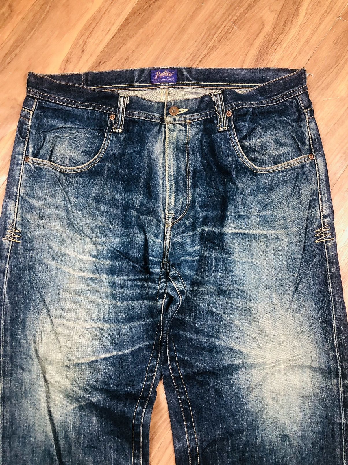 If Six Was Nine Authentic Fine Denim Distress Jeans (37) Size US 36 / EU 52 - 3 Thumbnail