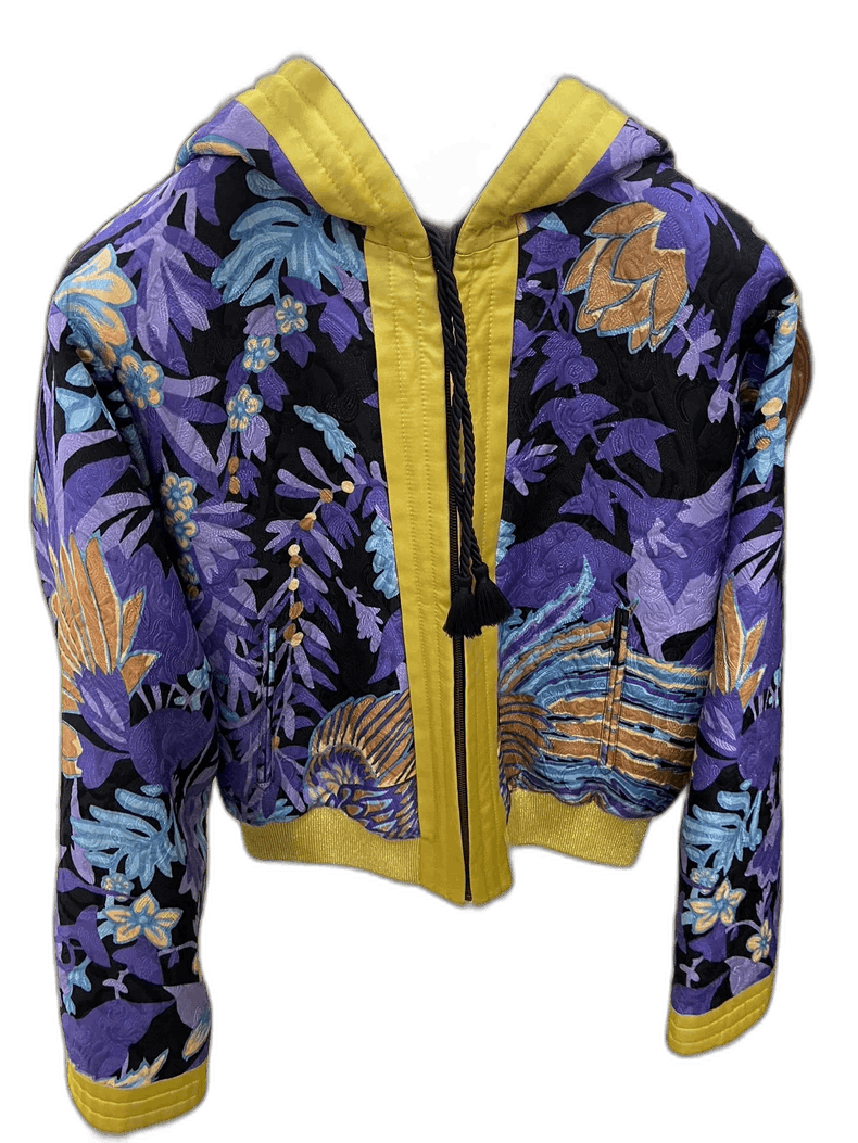 Saint Laurent Paris Saint Laurent Paris Embroidered Jacket with Hood Size US L / EU 52-54 / 3 - 1 Thumbnail