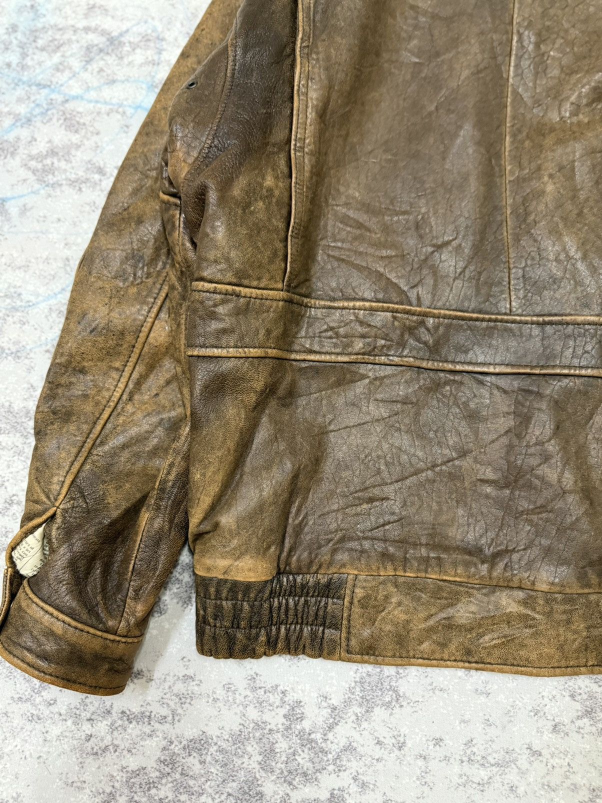 Genuine Leather Vintage Sub Urban Tokyo Leather Jacket Size US L / EU 52-54 / 3 - 13 Thumbnail