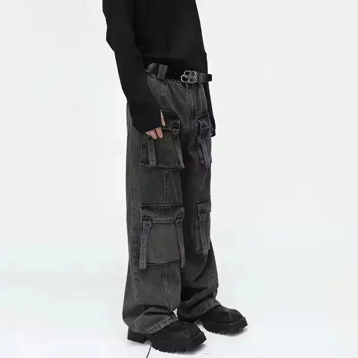 Japanese Brand Multi Pockets Cargo Baggy jeans Size US 30 / EU 46 - 5 Thumbnail