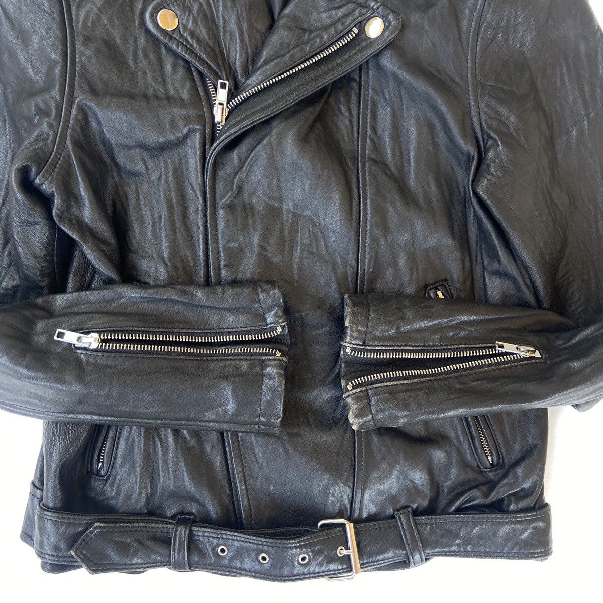 Other Toga Pulla Toga Archives Biker Leather Jacket Size XL / US 12-14 / IT 48-50 - 13 Thumbnail