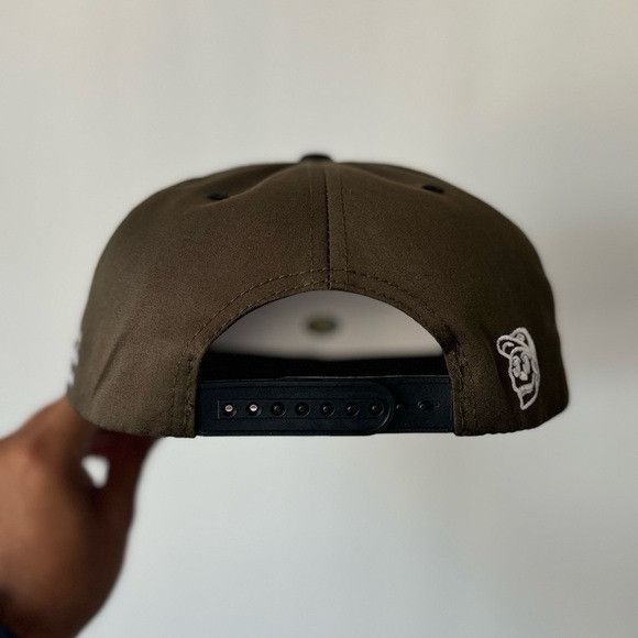 Designer BRAND NEW ROOSTER MEXICO OLIVE/BLACK FLAT BILL SNAPBACK Size ONE SIZE - 3 Thumbnail