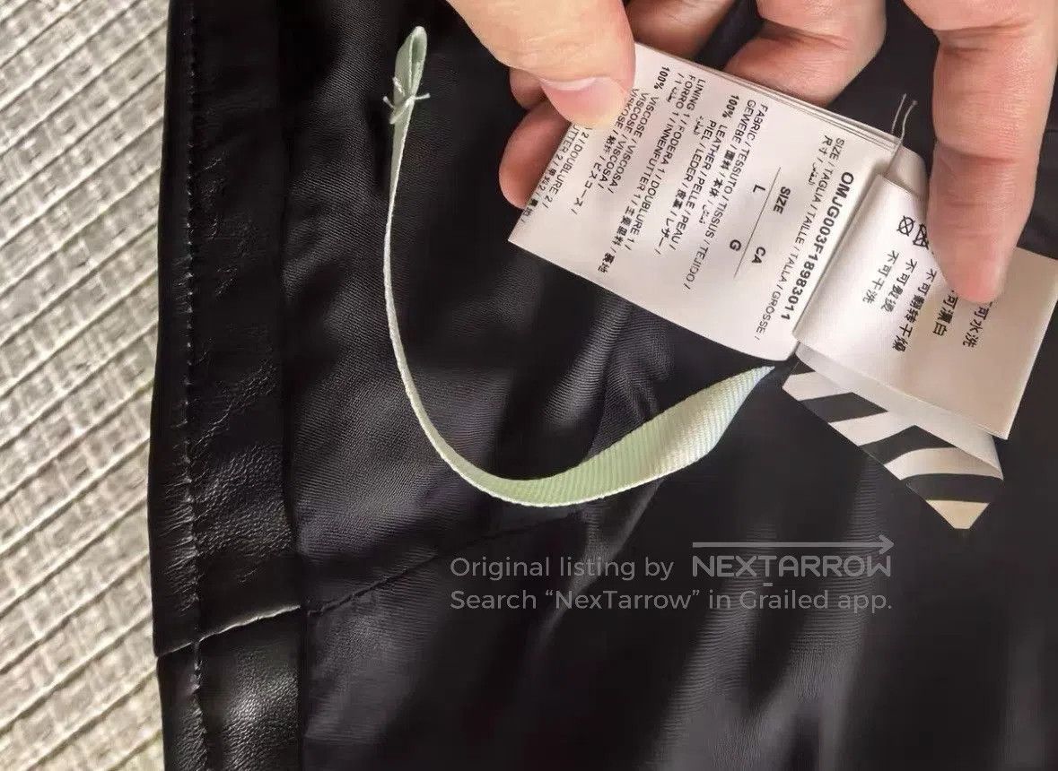Off-White Off White leather jacket wxx. Size US L / EU 52-54 / 3 - 5 Thumbnail