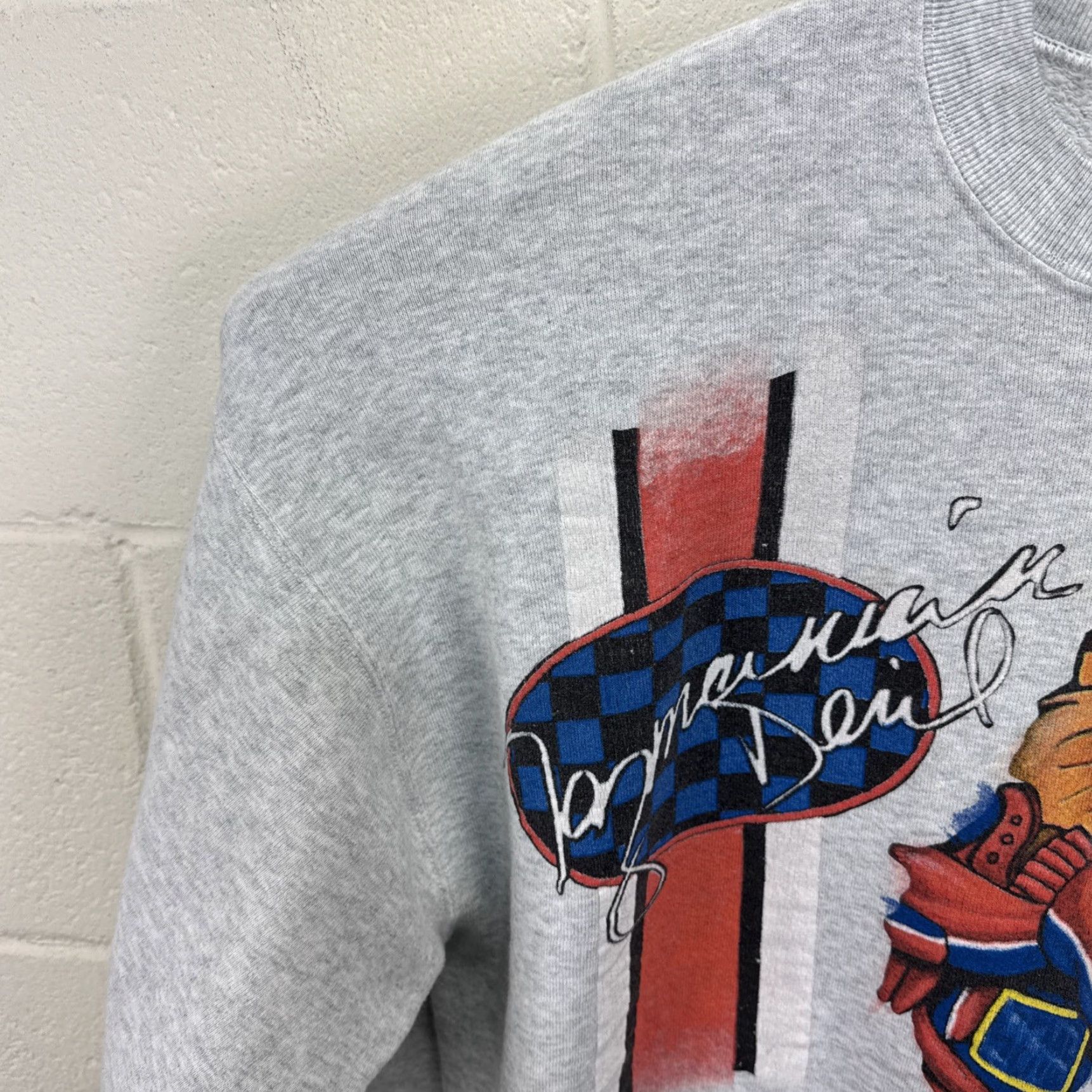 Vintage VINTAGE Looney Tunes Sweatshirt TAZ Crewneck XL Mens Graphic Print Gray 1998 Racing Vintage Retro Wool? Size US XL / EU 56 / 4 - 6 Thumbnail