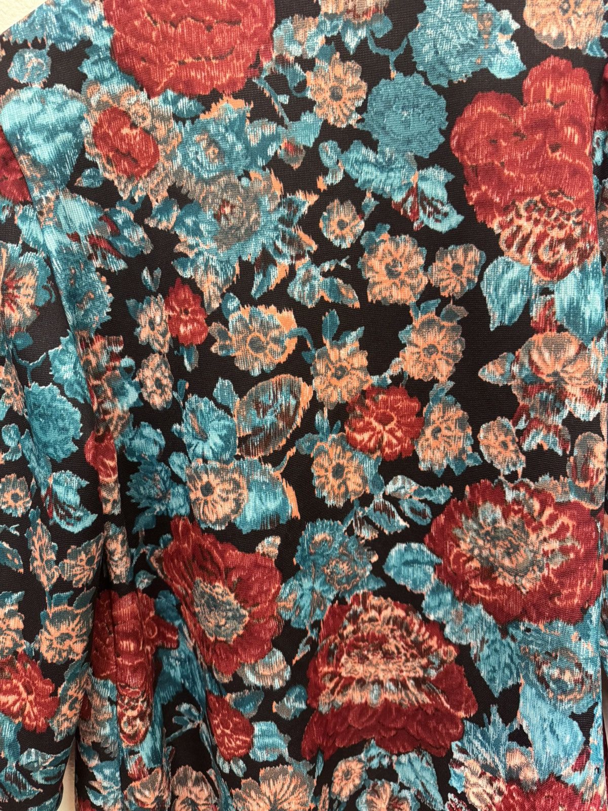 Other × Vintage Vintage Womens Floral 1980s Blazer Size XS / US 0-2 / IT 36-38 - 5 Thumbnail