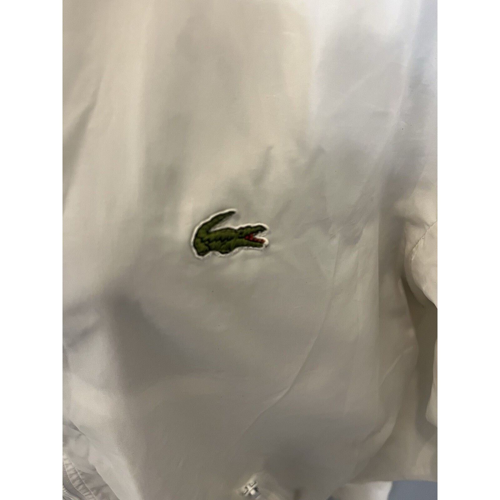 Lacoste White Lactoste Club Wind Breaker: large Size US L / EU 52-54 / 3 - 6 Thumbnail