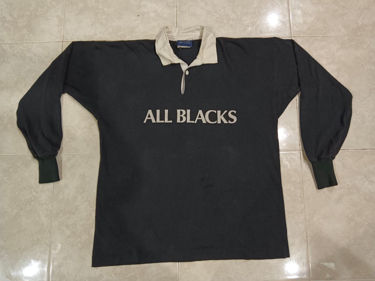 All Blacks × Canterbury of New Zealand Vintage new Zealand all black spell out Size US XL / EU 56 / 4 - 1 Thumbnail
