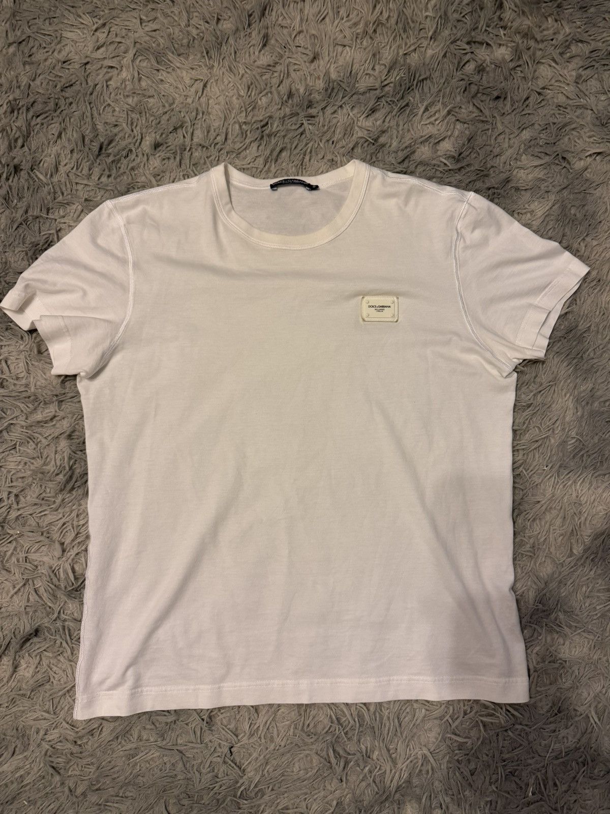 Dolce & Gabbana badge log tee Size US L / EU 52-54 / 3 - 1 Thumbnail