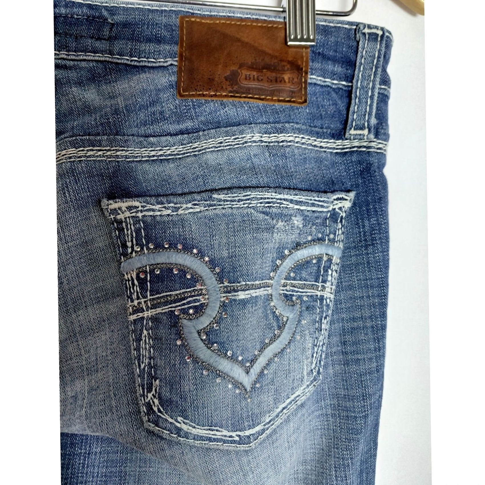 Vintage BIG STAR Sweet Boot Low-Rise Blue Denim Lucky Brand Jeans Women Size 28L Size 28" / US 6 / IT 42 - 3 Thumbnail