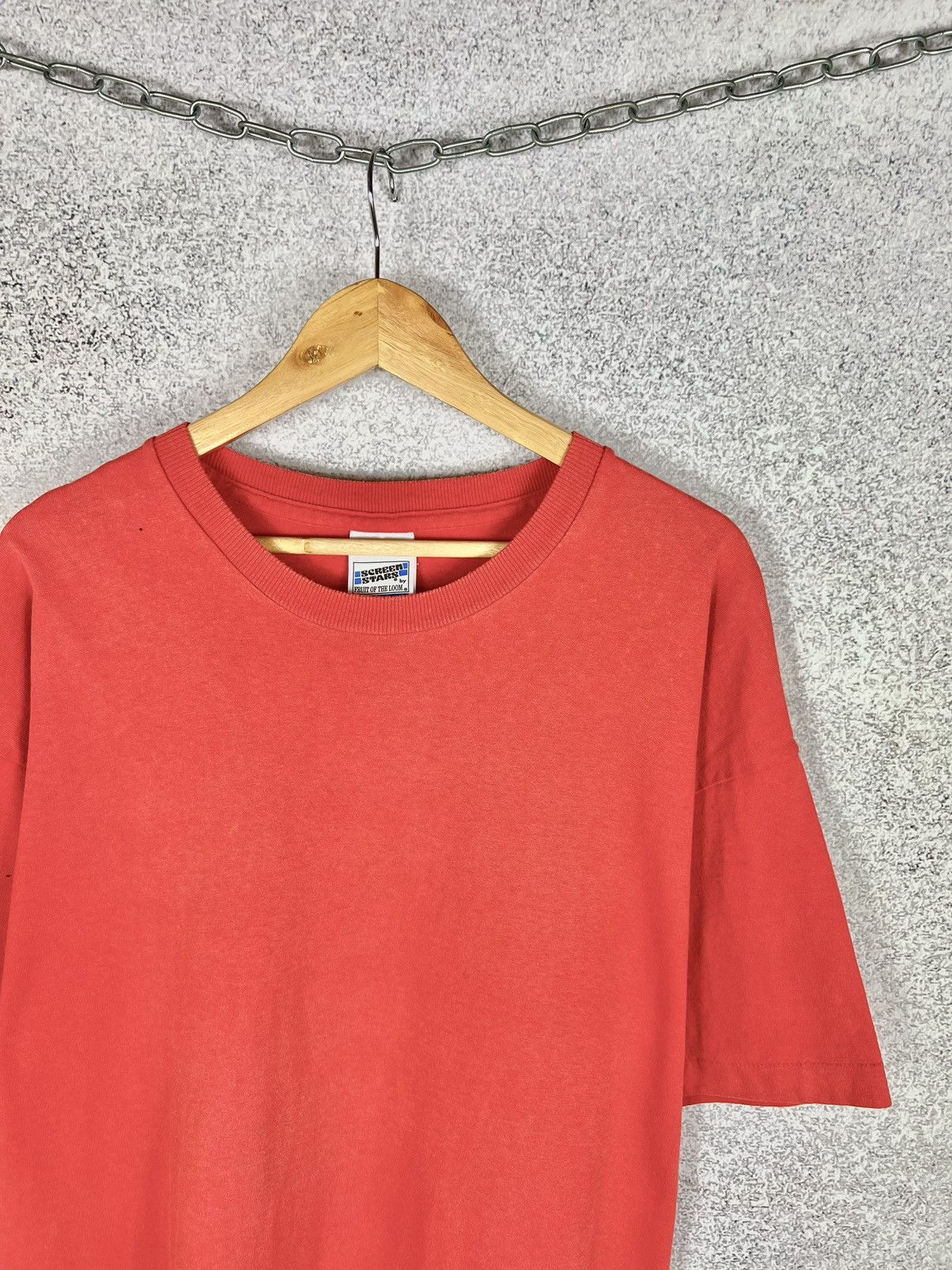 Vintage Vintage 90s Screen Stars Oversized SunFaded Blank Tee Size US XL / EU 56 / 4 - 2 Thumbnail