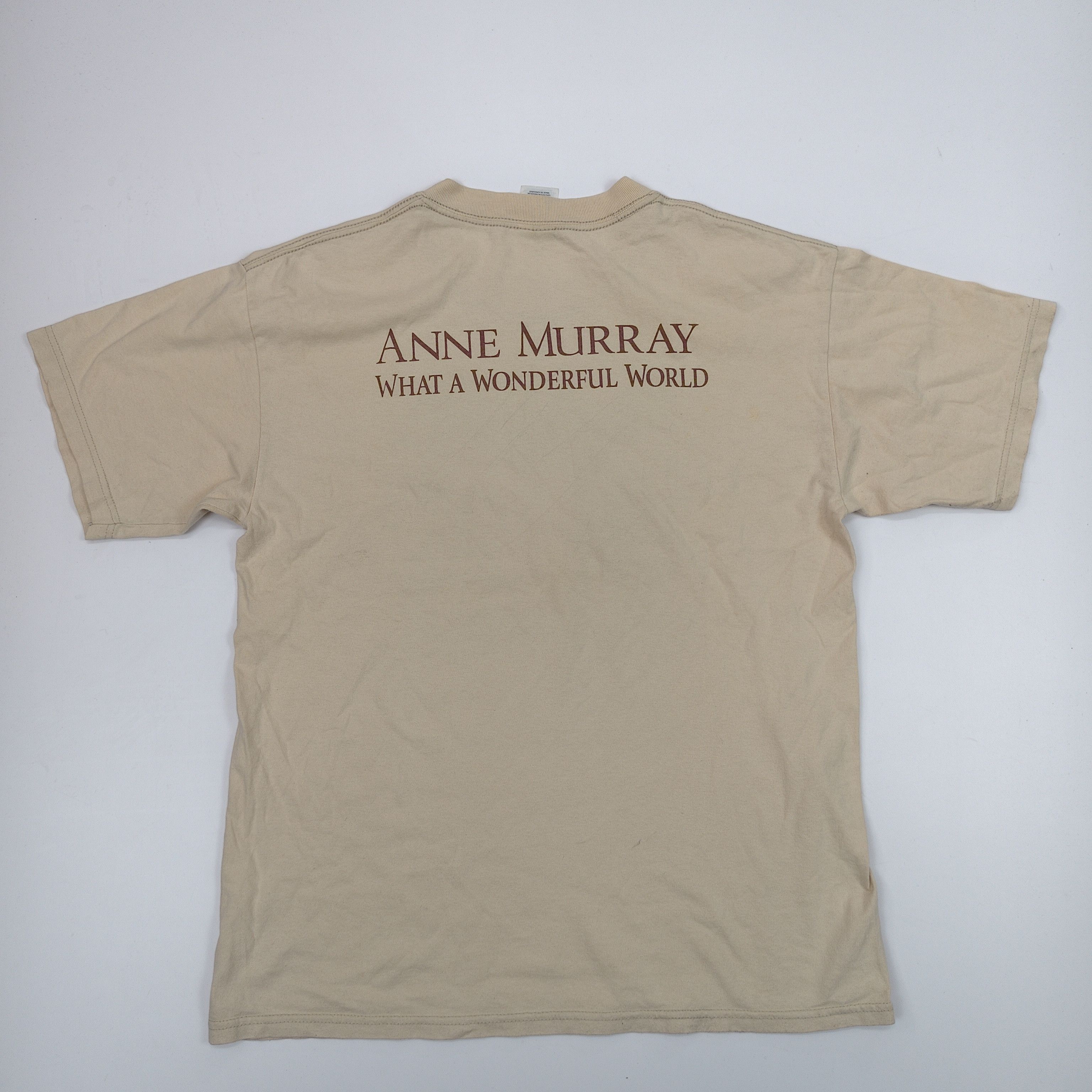 Band Tees 2001 Anne Murray What A Wonderful World #E Size US M / EU 48-50 / 2 - 2 Thumbnail