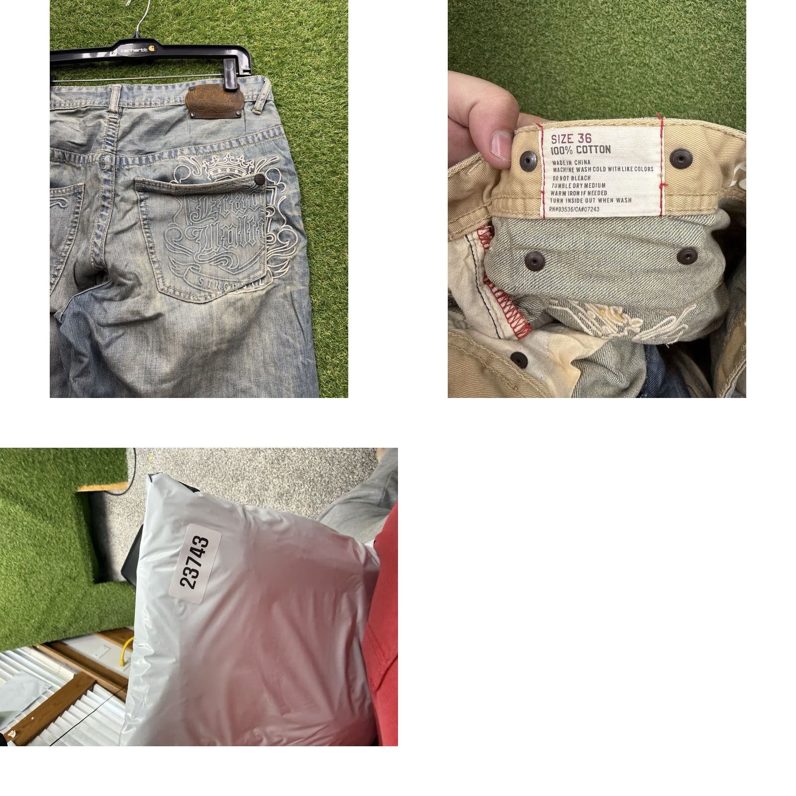 Ecko Unltd. VINTAGE Ecko Unltd Jeans Mens 36 Baggy Fit Skater Wide Leg Grunge 90s Denim Blue Cotton 5-Pocket Relaxed Mens Jeans Size US 36 / EU 52 - 8 Thumbnail