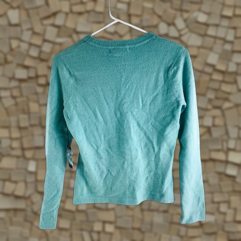 Vintage Sarah Spencer Sweater Women’s Size M Green Fleece Pullover Crew Neck NWT Size M / US 6-8 / IT 42-44 - 1 Thumbnail
