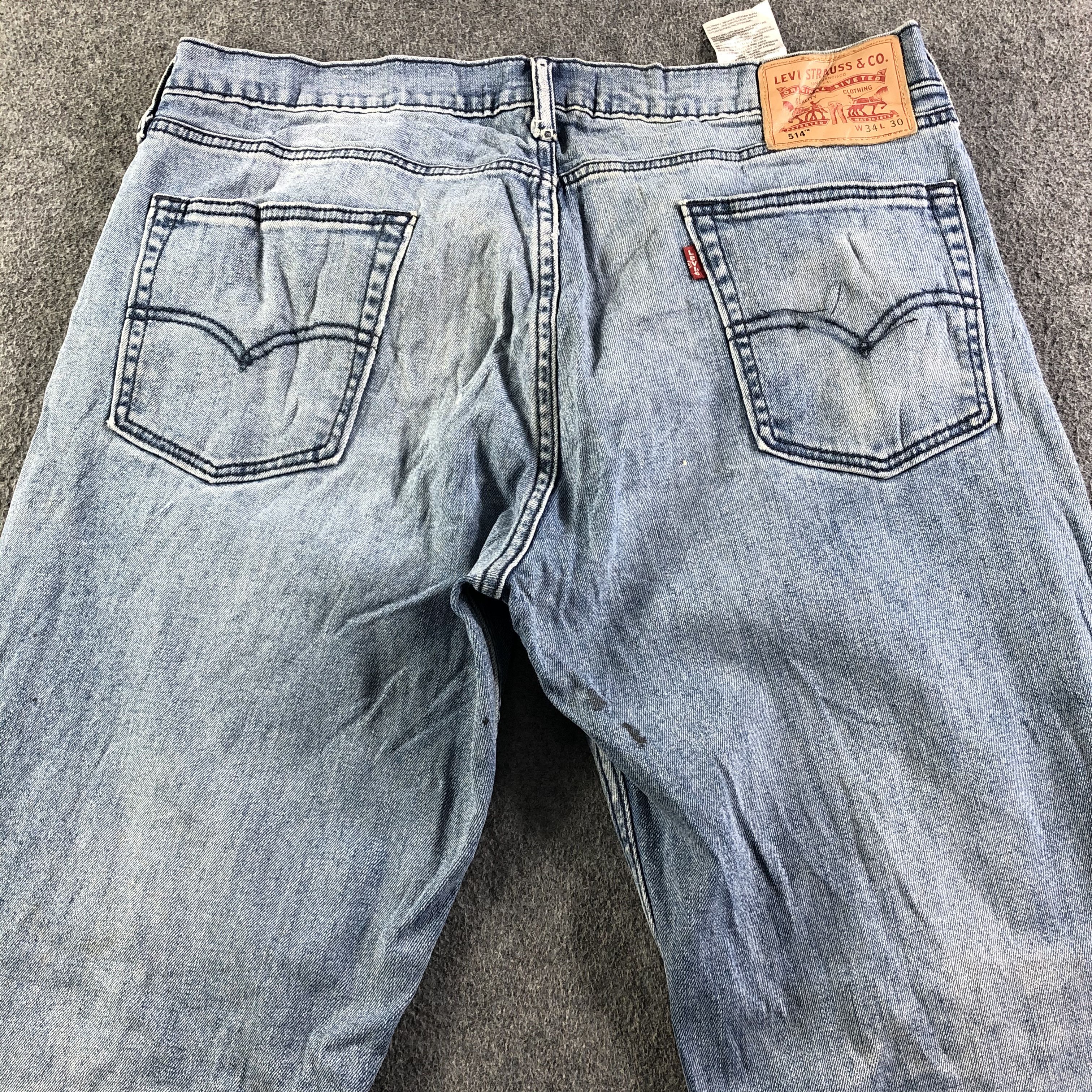 Levi's Vintage Blue Wash Levis 514 Jeans-J3354 Size US 34 / EU 50 - 4 Thumbnail