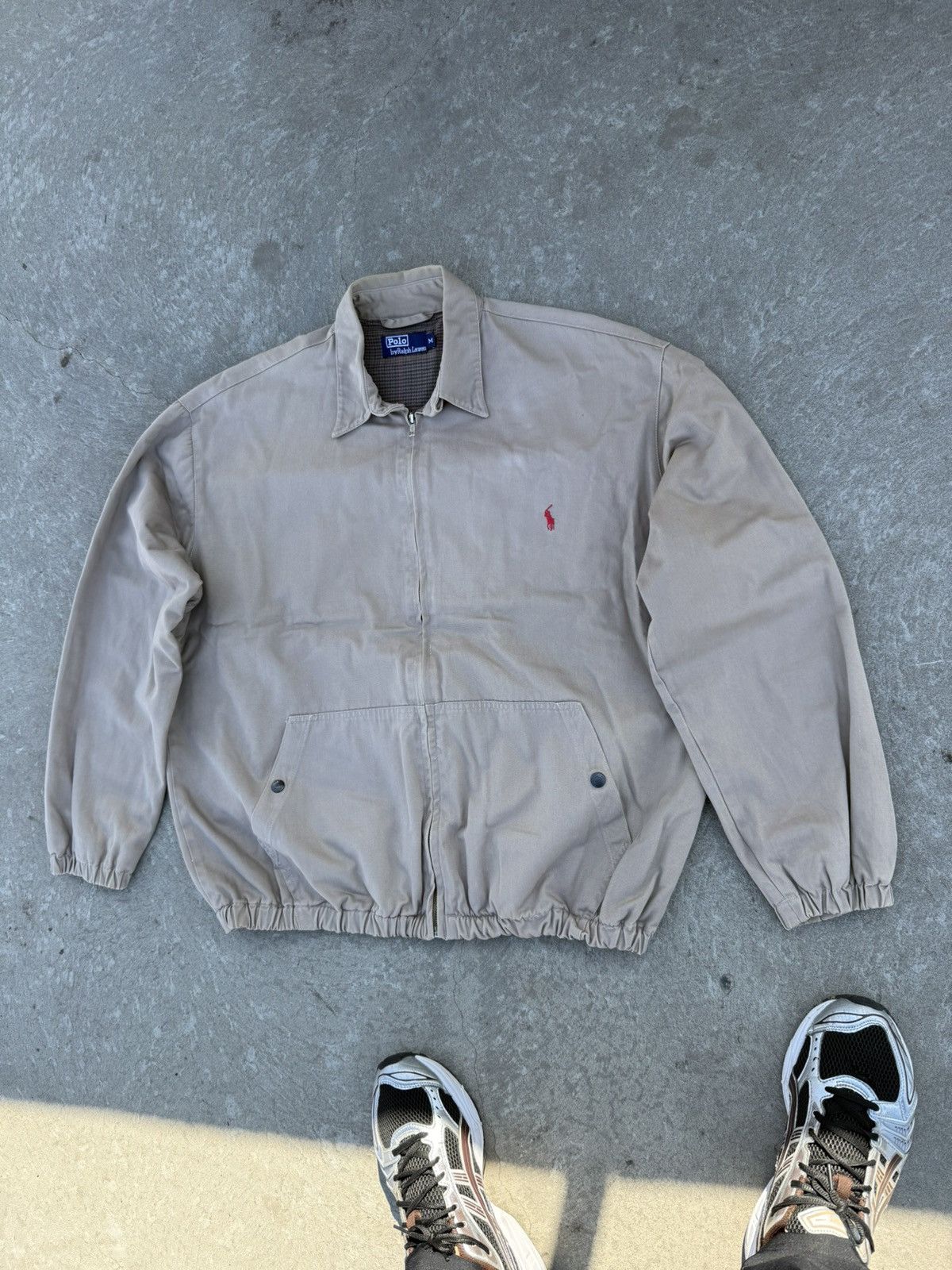 Ralph Lauren Vintage Polo Ralph Lauren Old Many Y2k Beige Bomber Jacket Size US M / EU 48-50 / 2 - 3 Thumbnail