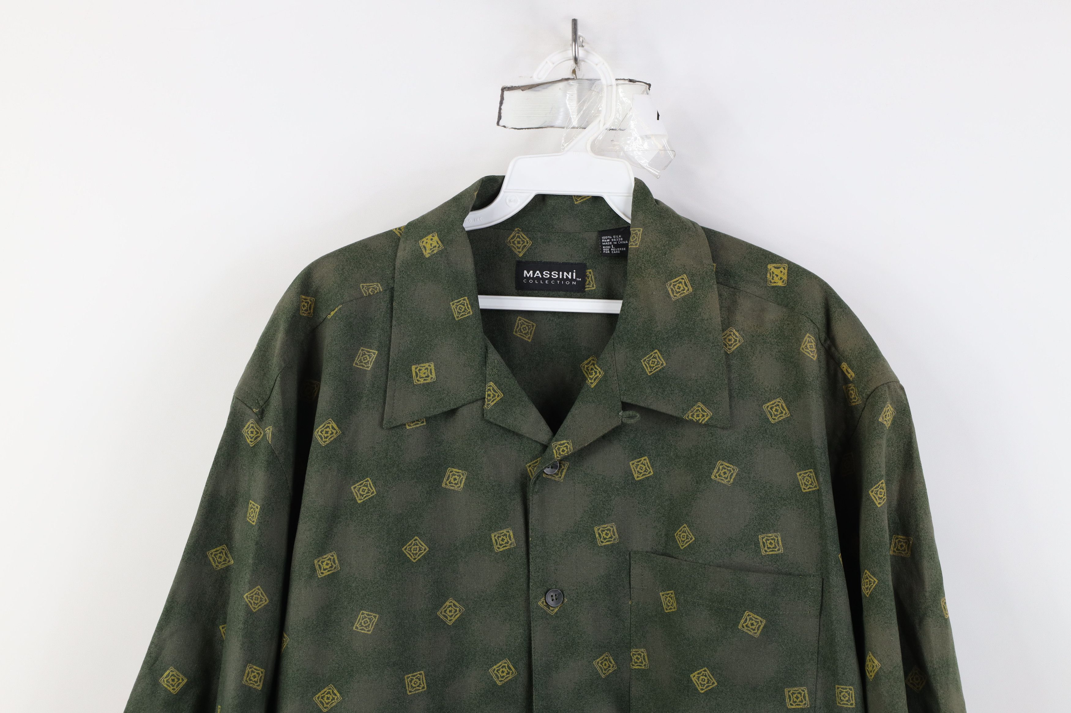 Vintage Deadstock Vintage 90s Y2K Streetwear Looped Collar Shirt Size US L / EU 52-54 / 3 - 2 Thumbnail