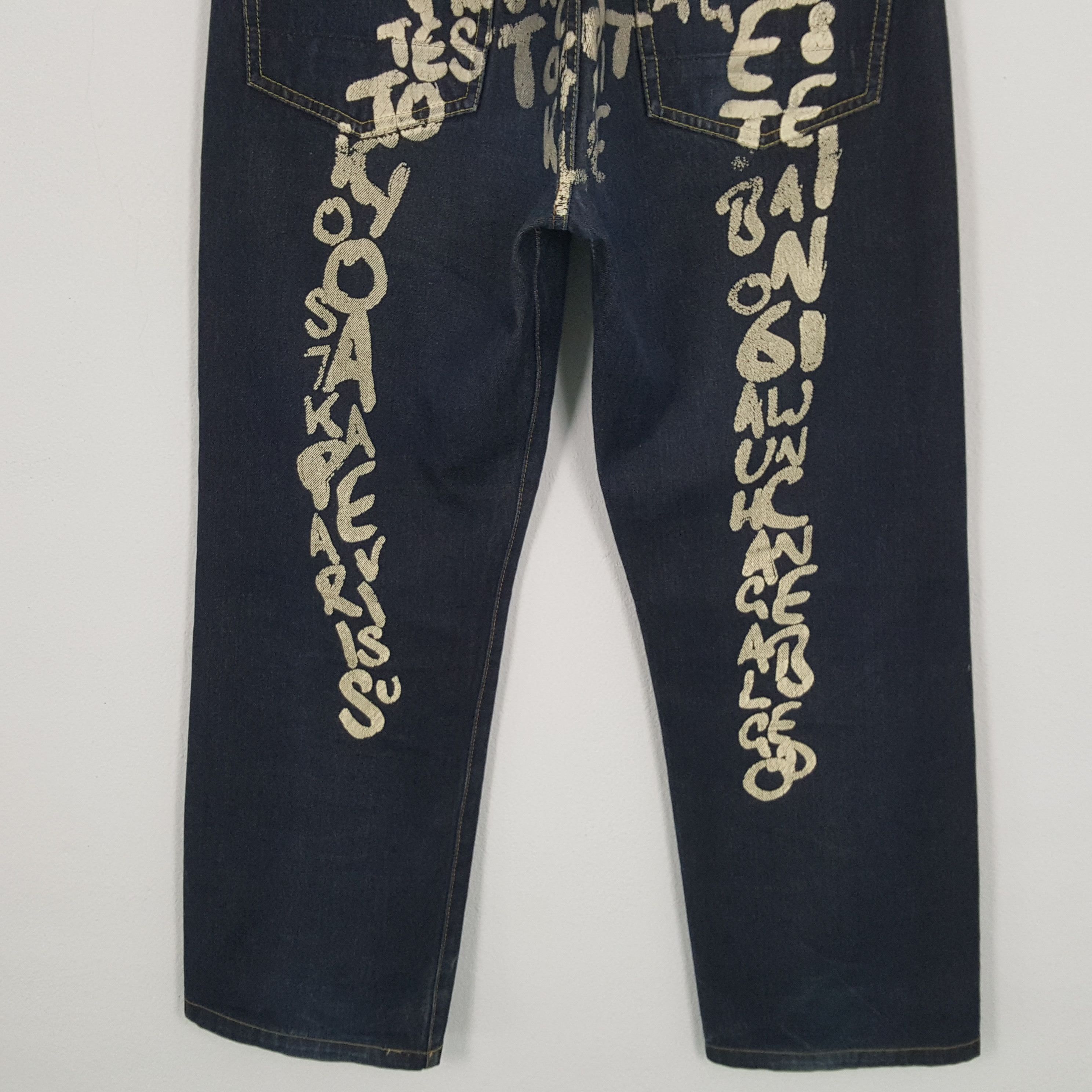 Evisu EVISU Japanese Brand Streetwear Fashion Rare Design Jeans Size US 31 - 3 Thumbnail