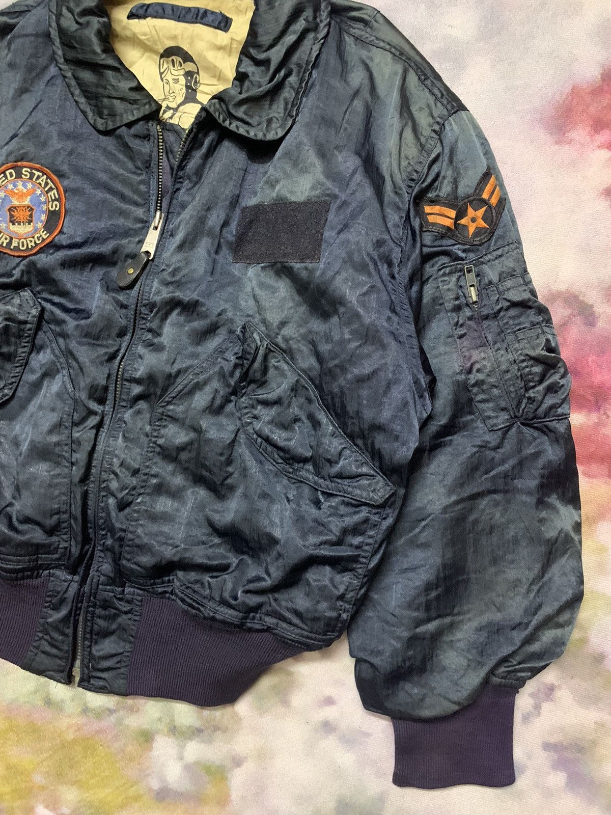 Vintage Vintage Flight Jacket MA-1 Bombers US Air Force Size US L / EU 52-54 / 3 - 4 Thumbnail